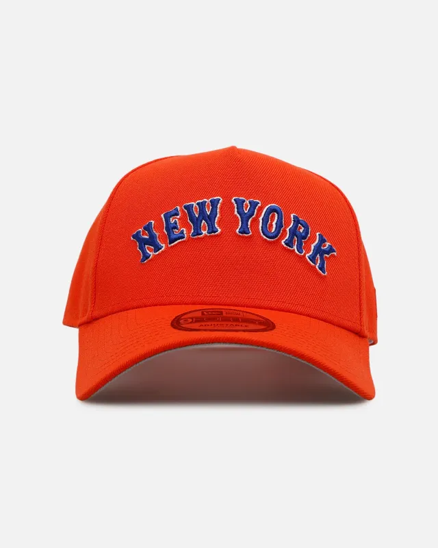 New Era New York Mets 'Homage' 9FORTY A-Frame Snapback Orange sold by Culture Kings
