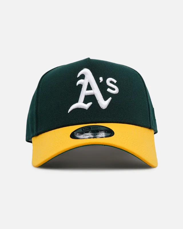New Era Oakland Athletics 'Homage' 9FORTY A-Frame Snapback Green/Yellow sold by Culture Kings