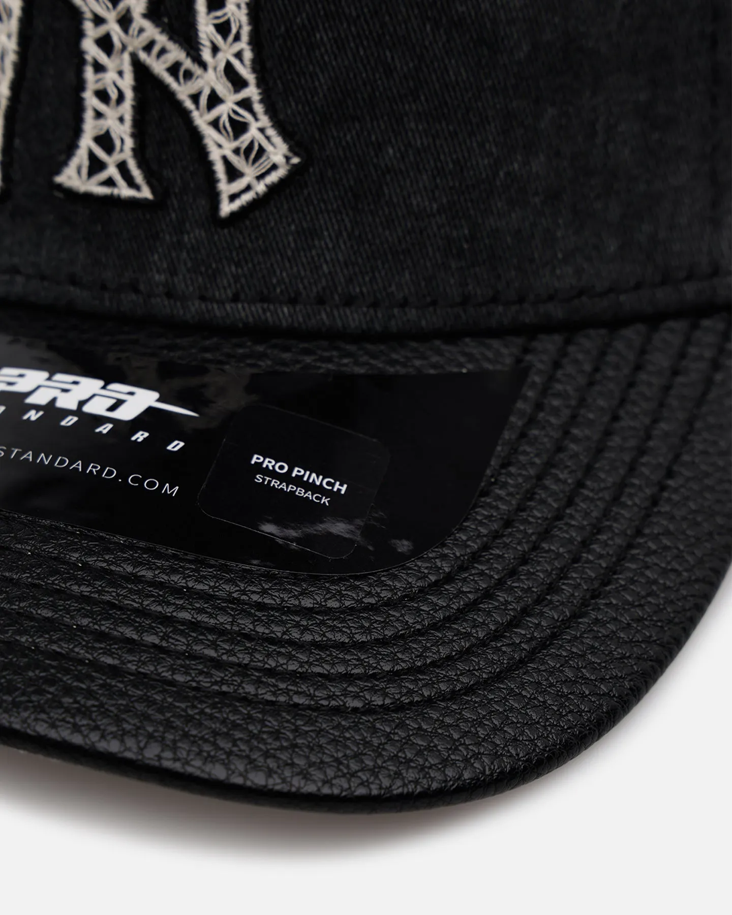 Pro Standard New York Yankees 'Yankees Raffia Applique' Strapback Black Acidwash sold by Culture Kings product image thumbnail 2