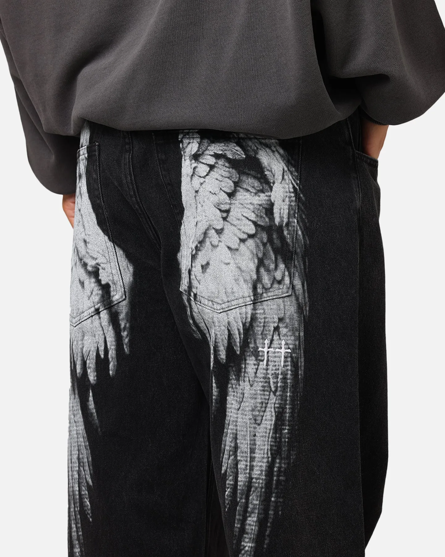 Saint Morta Amplus Afterlife Jeans Black Shadow sold by Culture Kings product image thumbnail 3