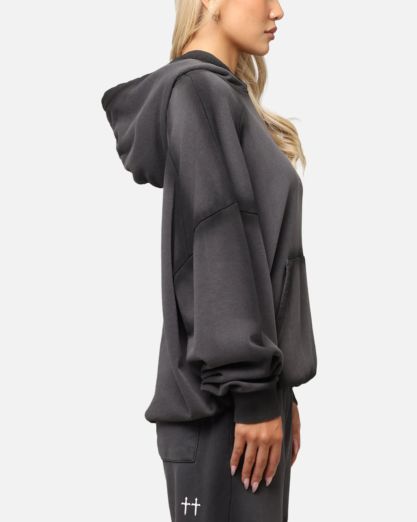 Saint Morta Contrast Wash Hoodie Black Wash sold by Culture Kings product image thumbnail 4