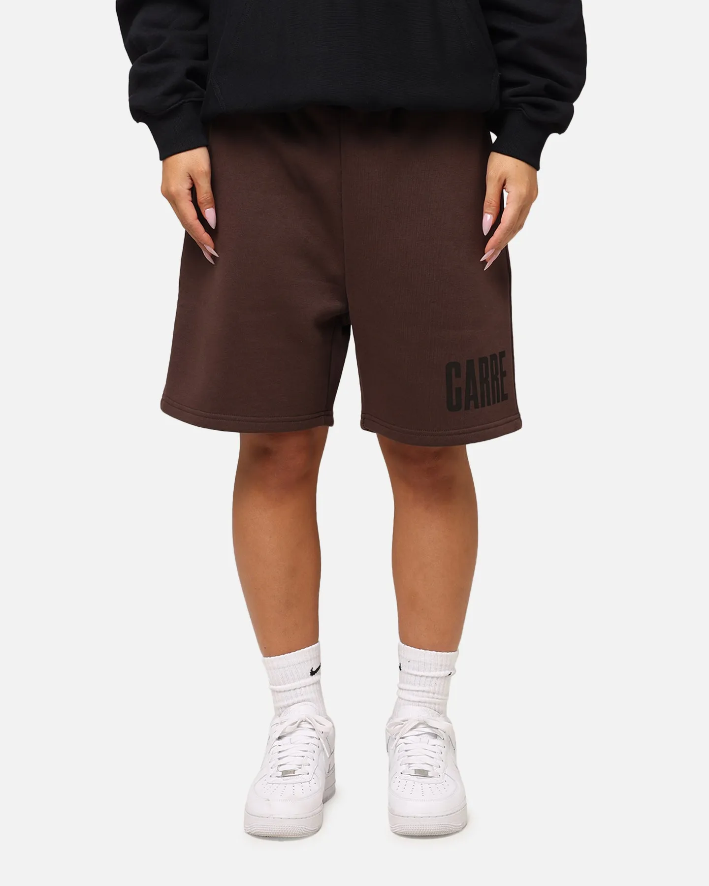 Carre Premium Essentials Sweat Shorts Chocolate sold by Culture Kings