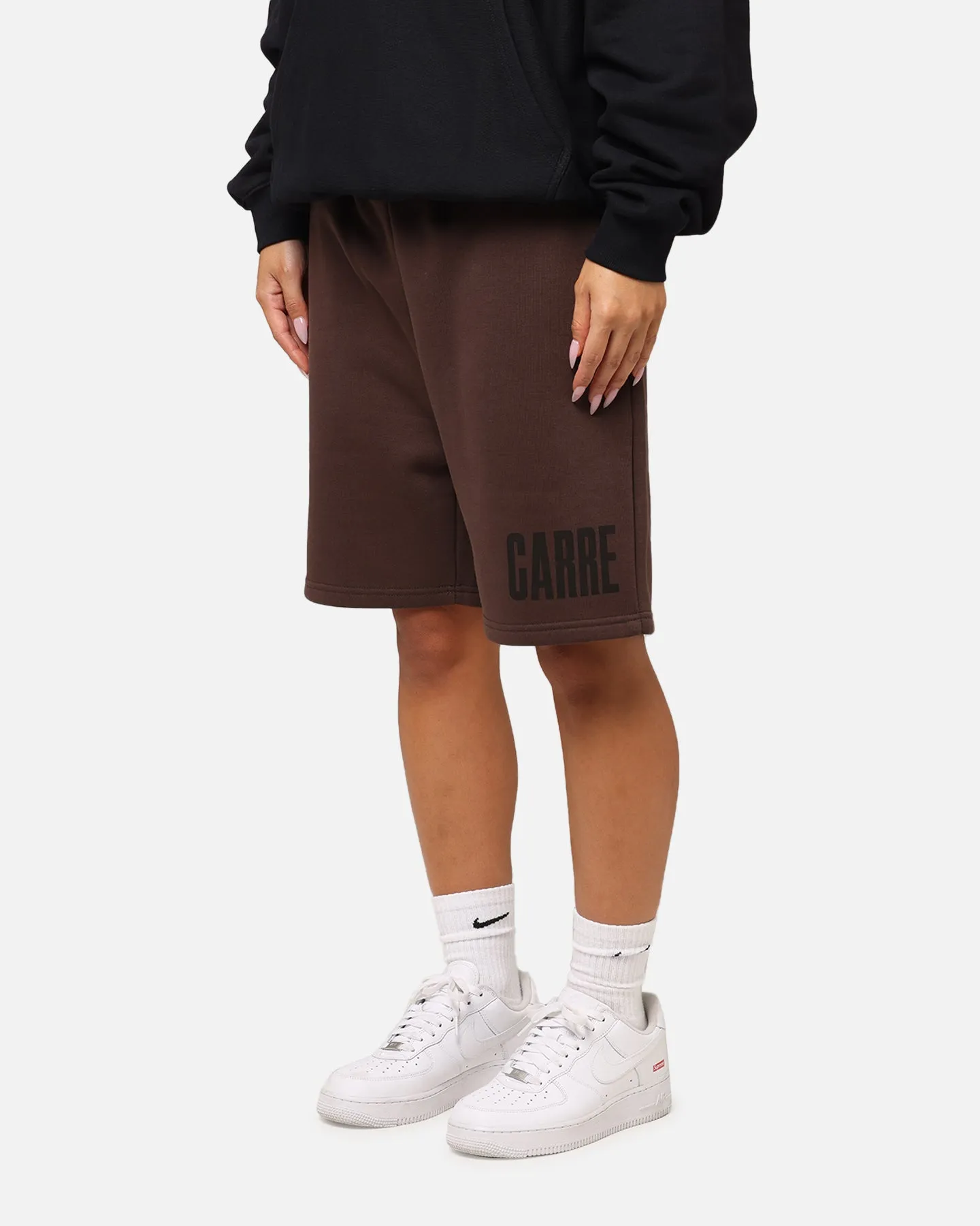 Carre Premium Essentials Sweat Shorts Chocolate sold by Culture Kings product image thumbnail 5