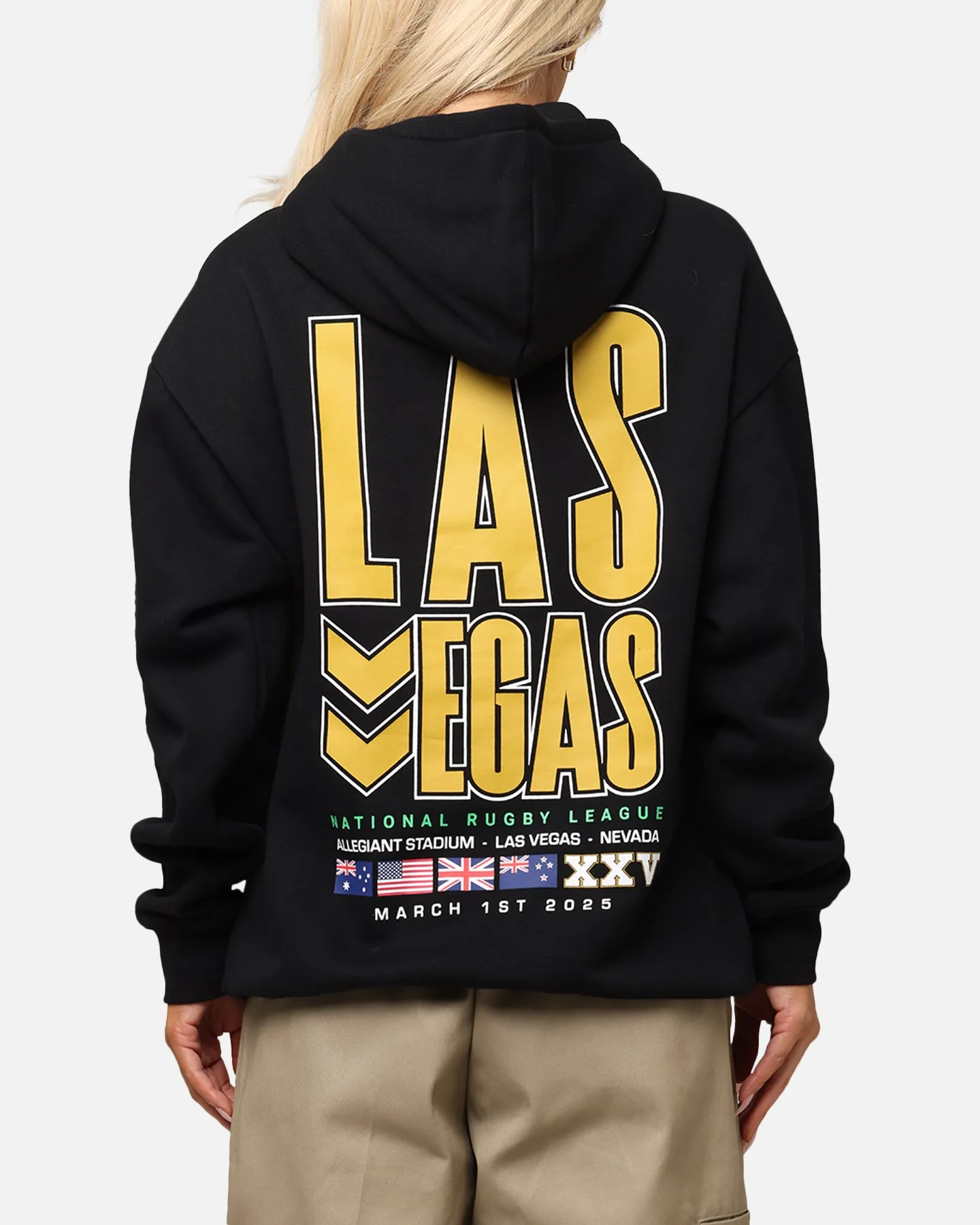 Bleacher Athletic NRL 2025 Las Vegas Round Hoodie Black sold by Culture Kings