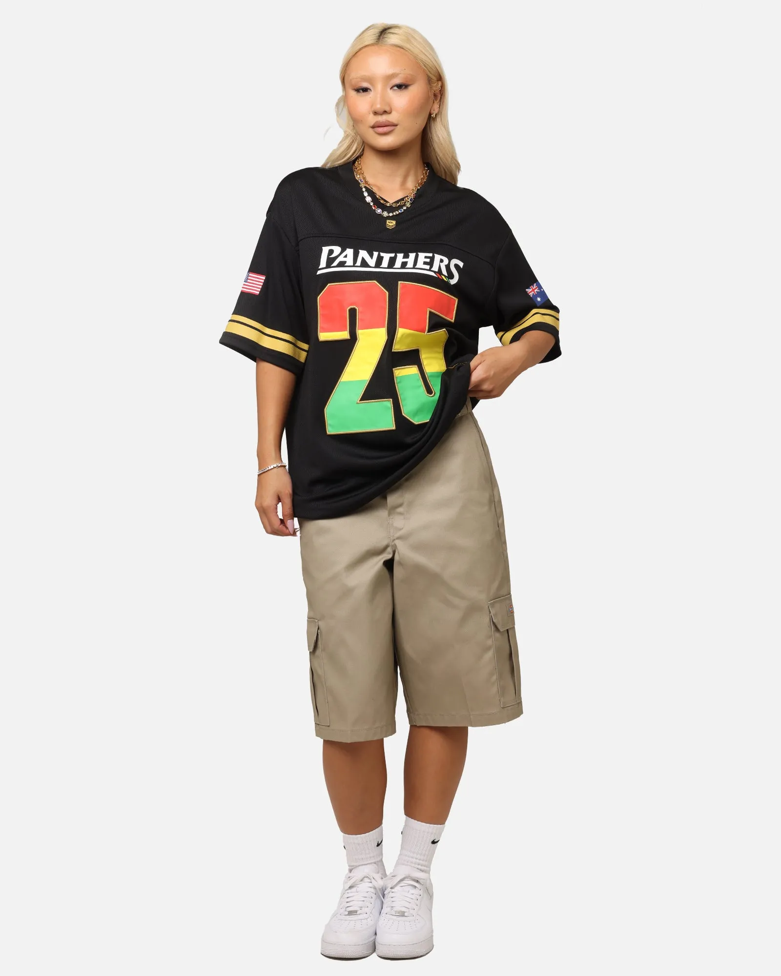 Bleacher Athletic Penrith Panthers NRL 2025 Las Vegas Round Grid Iron T-Shirt Official Team Colour sold by Culture Kings product image thumbnail 3