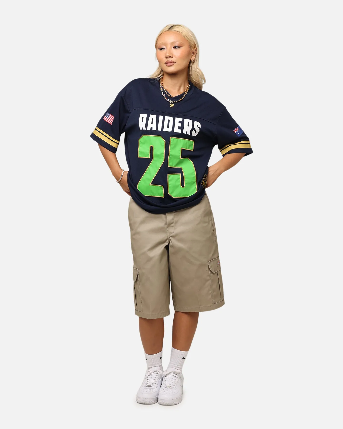 Bleacher Athletic Canberra Raiders NRL 2025 Las Vegas Round Grid Iron T-Shirt Official Team Colour sold by Culture Kings product image thumbnail 3