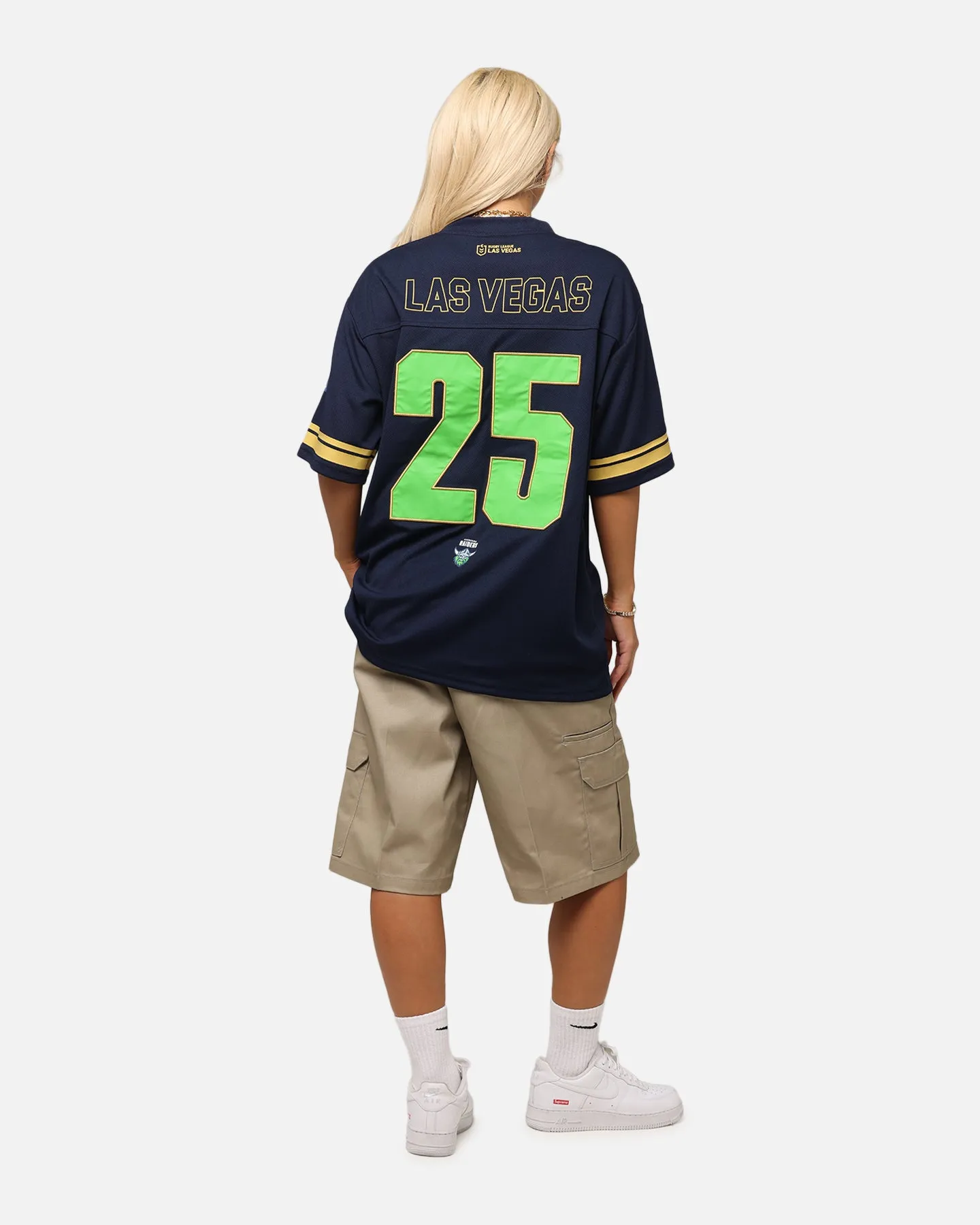 Bleacher Athletic Canberra Raiders NRL 2025 Las Vegas Round Grid Iron T-Shirt Official Team Colour sold by Culture Kings product image thumbnail 4