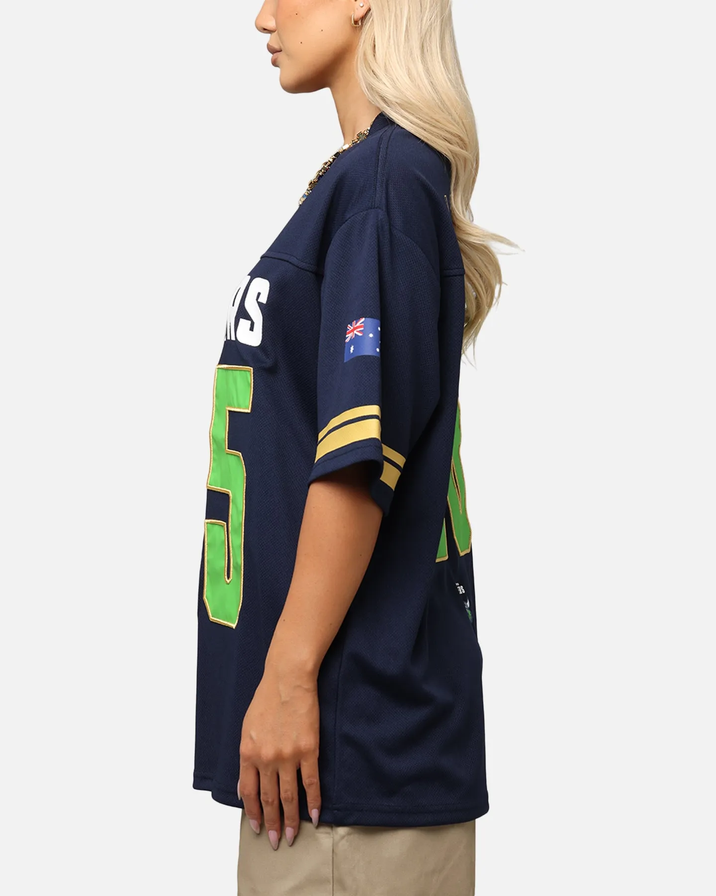 Bleacher Athletic Canberra Raiders NRL 2025 Las Vegas Round Grid Iron T-Shirt Official Team Colour sold by Culture Kings product image thumbnail 5