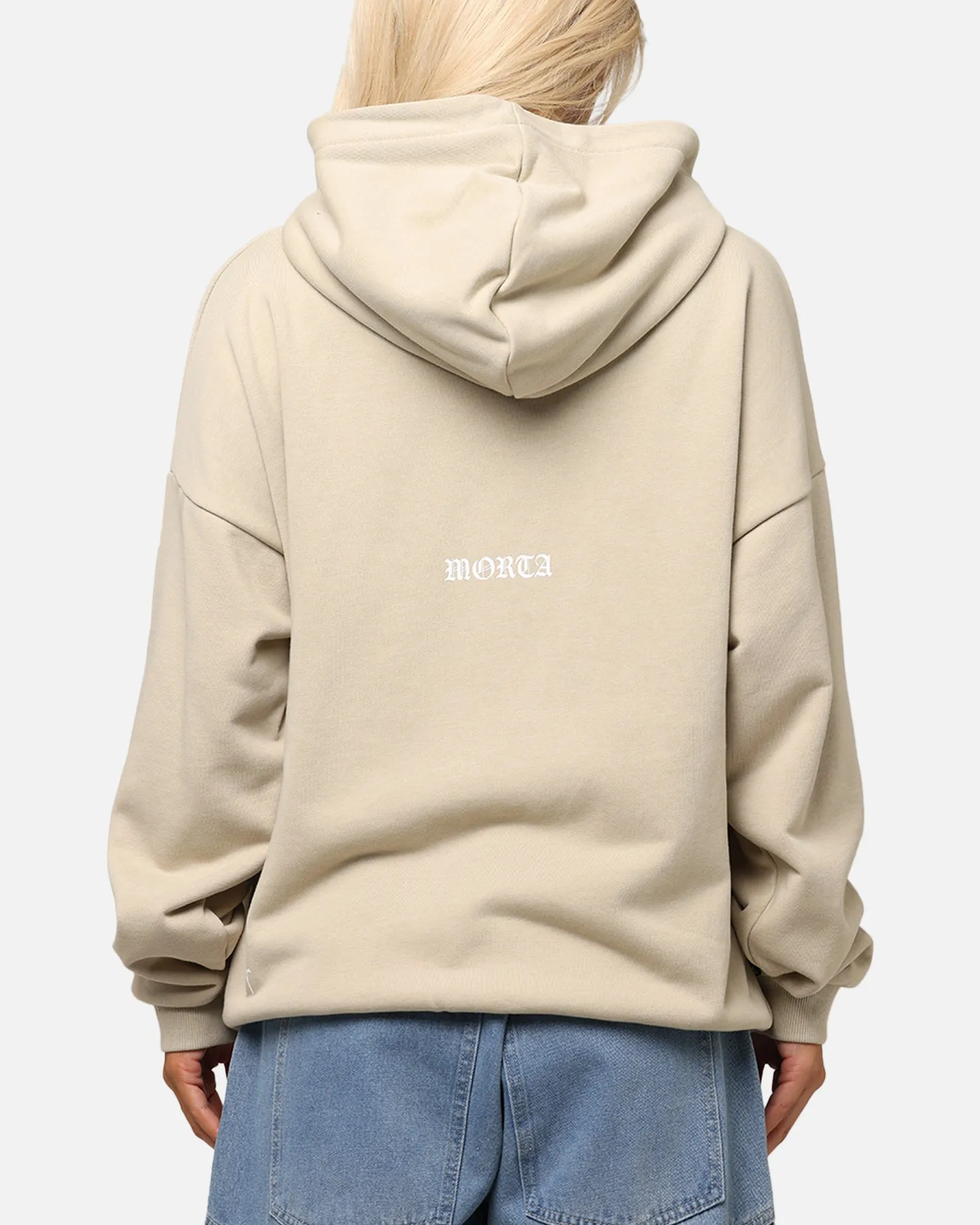 Saint Morta Gothic Distressed Zip Hoodie Stone sold by Culture Kings product image thumbnail 2