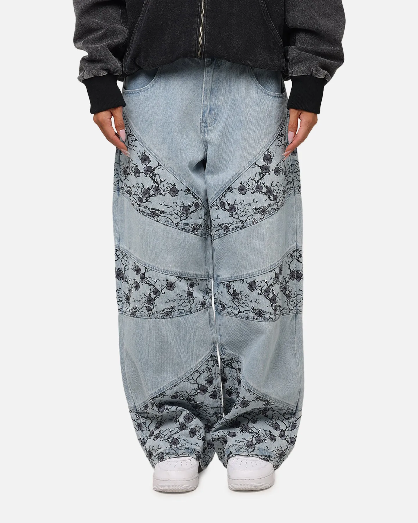 Saint Morta Amplus Poison Ivy Panel Jeans Mid Blue sold by Culture Kings