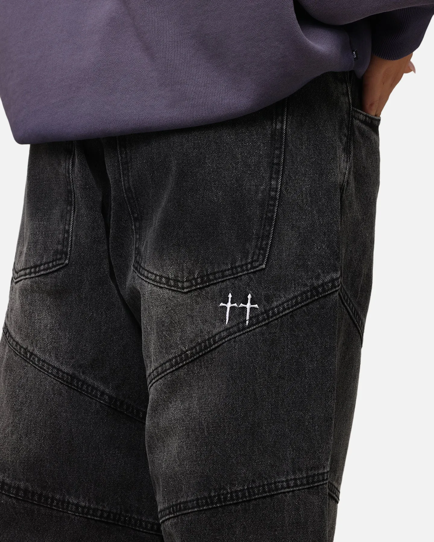 Saint Morta Amplus Armoury Jeans Black Shadow sold by Culture Kings product image thumbnail 3