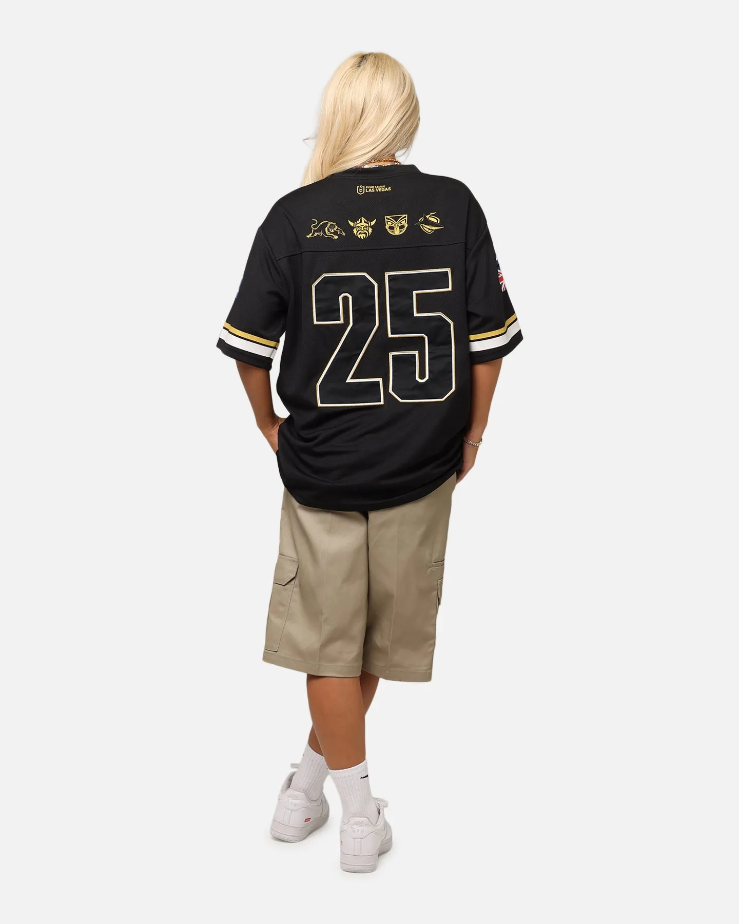 Bleacher Athletic NRL 2025 Las Vegas Round Grid Iron T-Shirt Black sold by Culture Kings product image thumbnail 4