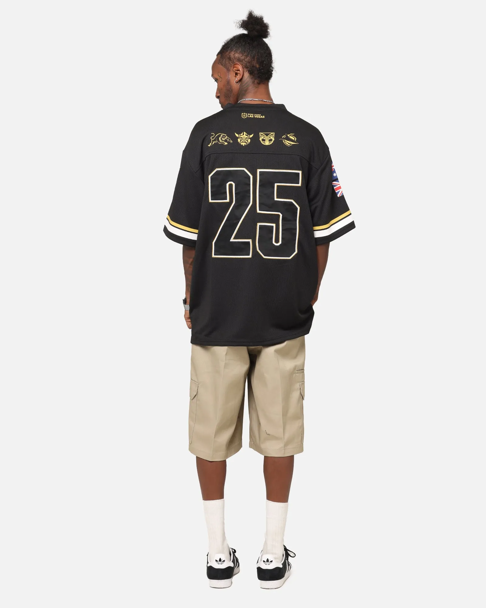 Bleacher Athletic NRL 2025 Las Vegas Round Grid Iron T-Shirt Black sold by Culture Kings product image thumbnail 4