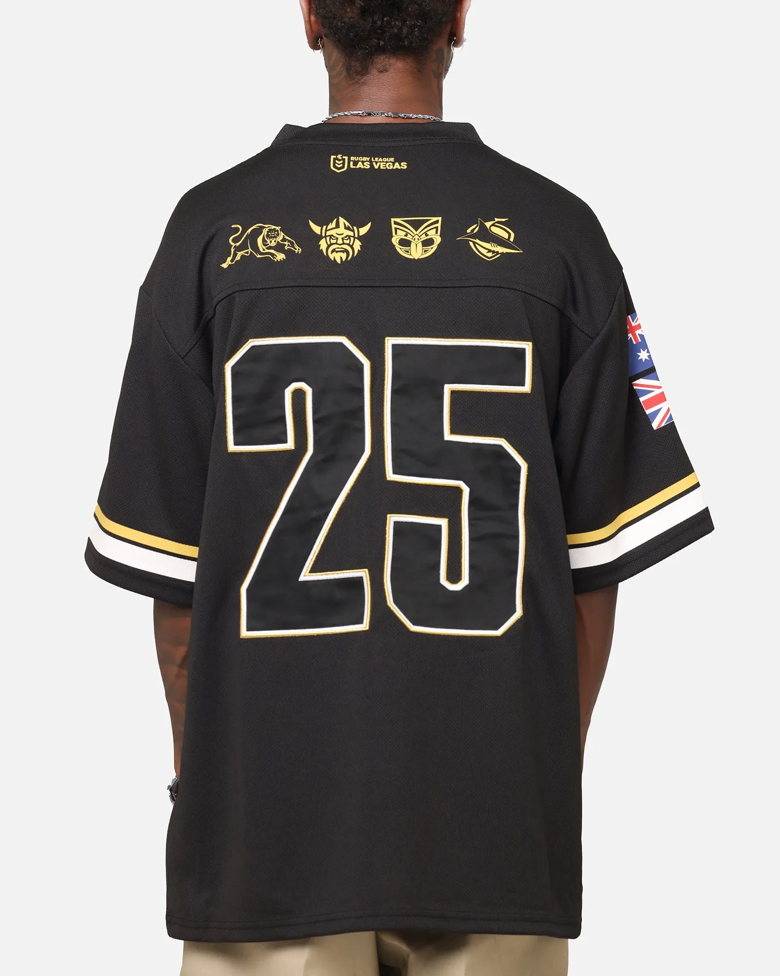 Bleacher Athletic NRL 2025 Las Vegas Round Grid Iron T-Shirt Black sold by Culture Kings product image thumbnail 2