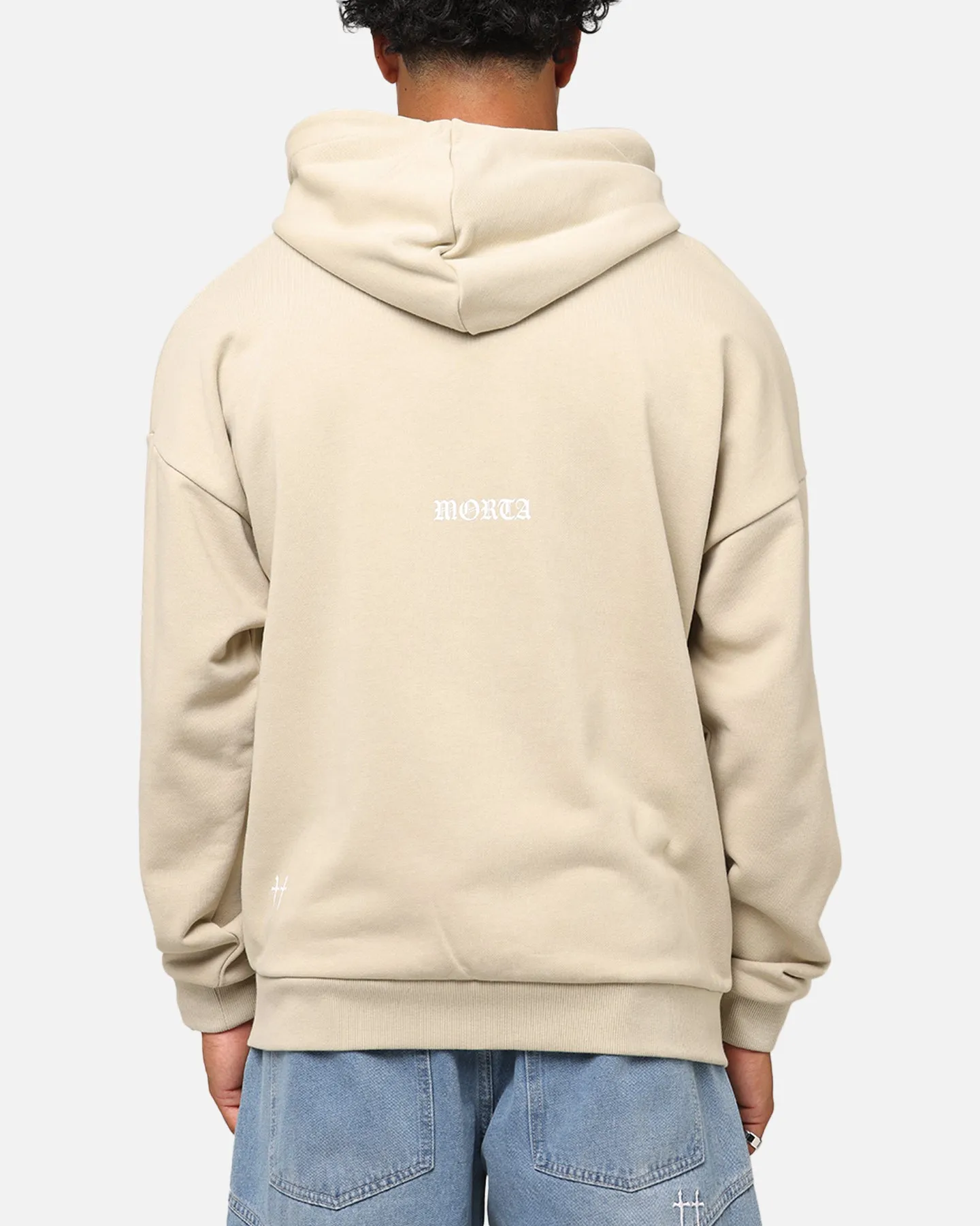 Saint Morta Gothic Distressed Zip Hoodie Stone sold by Culture Kings product image thumbnail 2