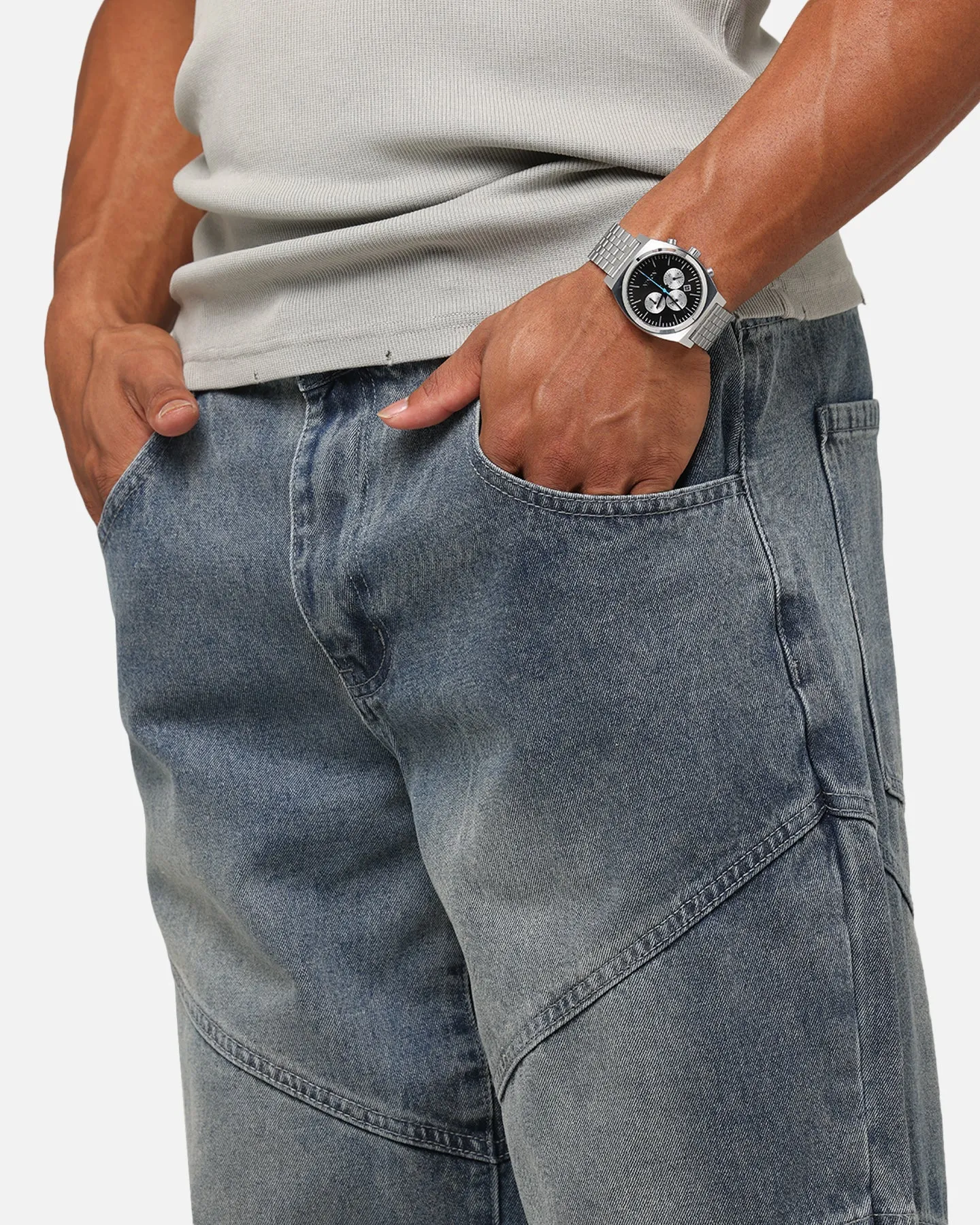 Saint Morta Amplus Armoury Jeans Dirty Denim sold by Culture Kings product image thumbnail 3