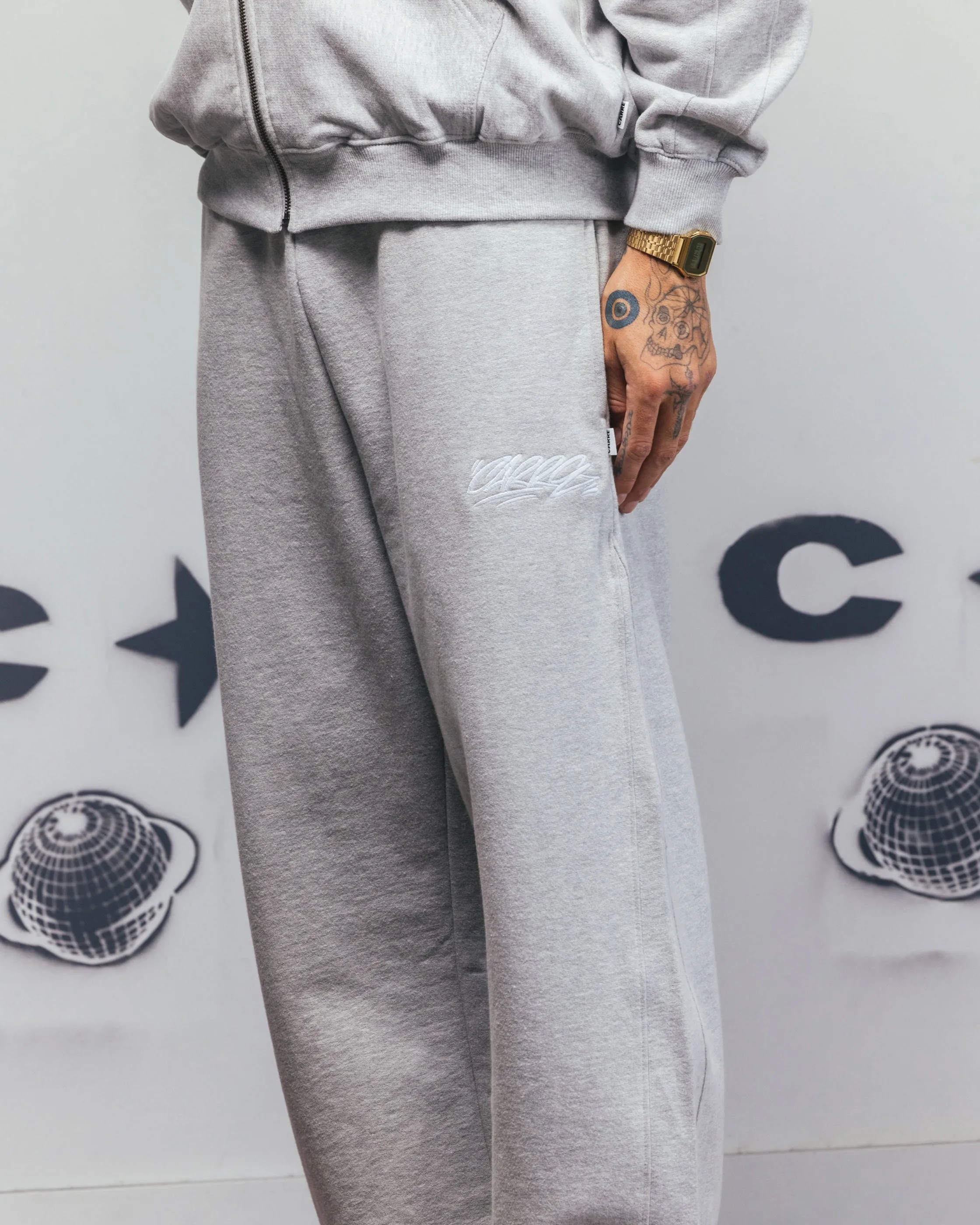 Carre Grit Trackpants Grey Marle sold by Culture Kings product image thumbnail 3