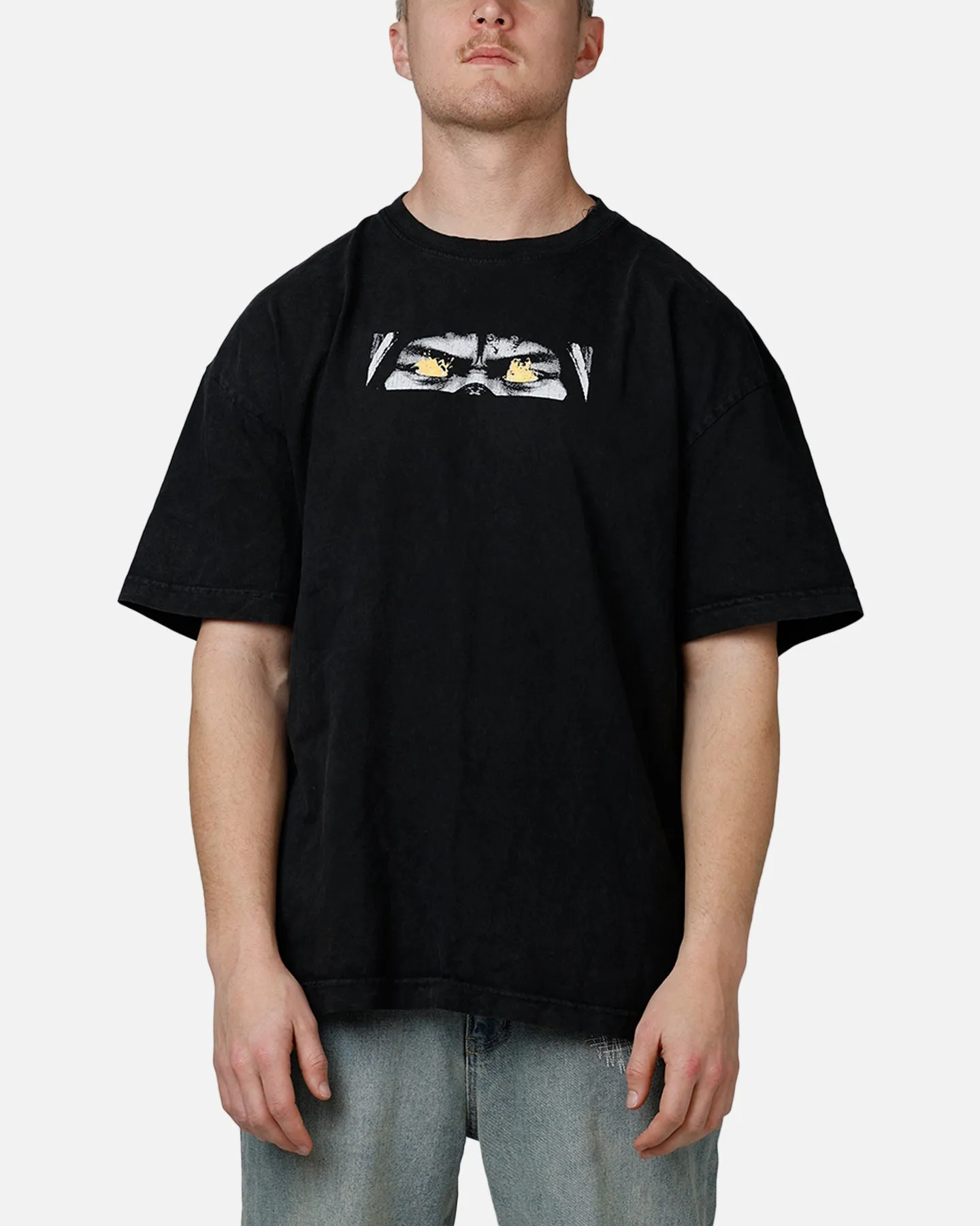 Goat Crew X Mortal Kombat Scorpion Fire Vintage T-Shirt Black Acidwash sold by Culture Kings product image thumbnail 2