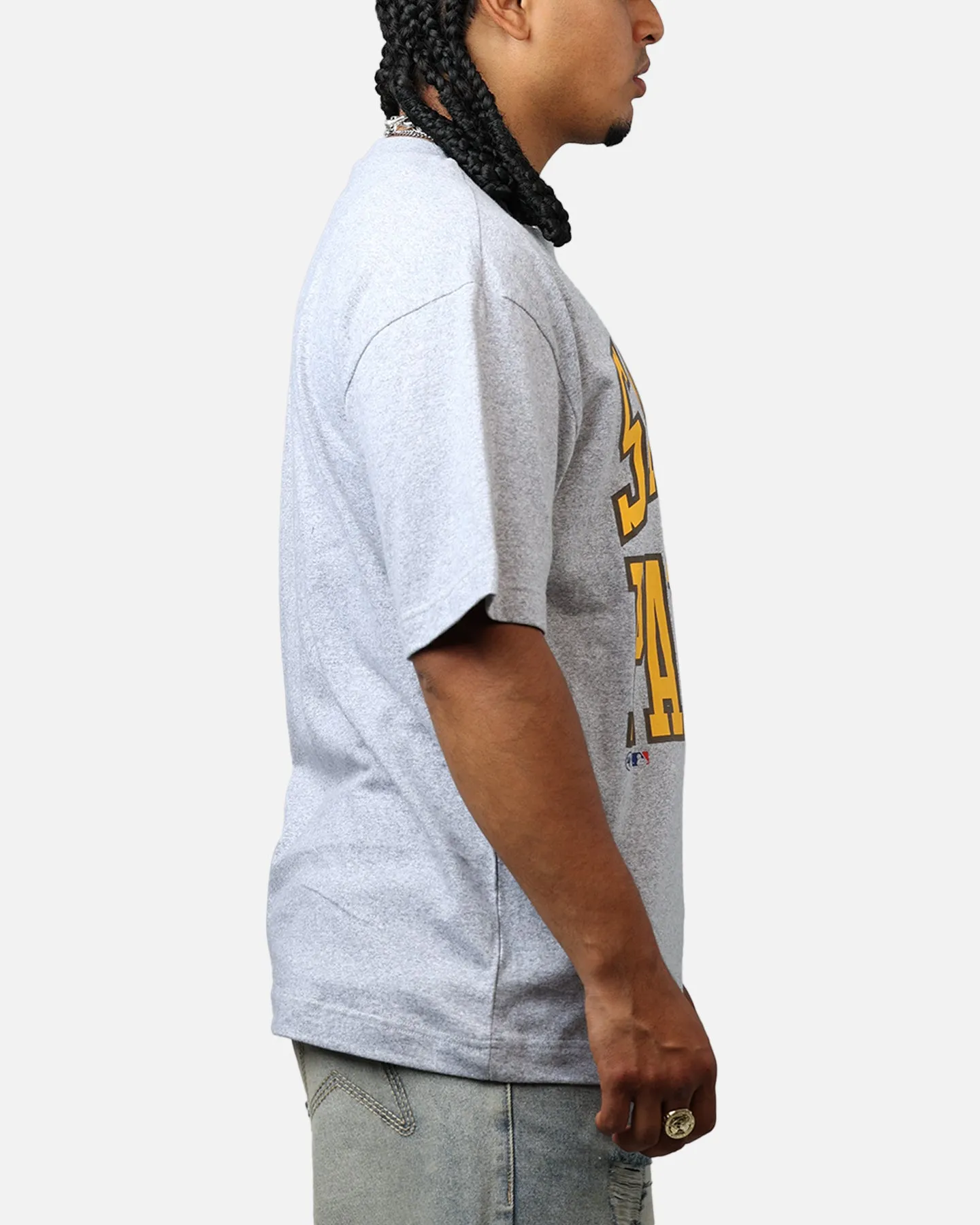 47 Brand San Diego Padres Stack T-Shirt Grey sold by Culture Kings product image thumbnail 4