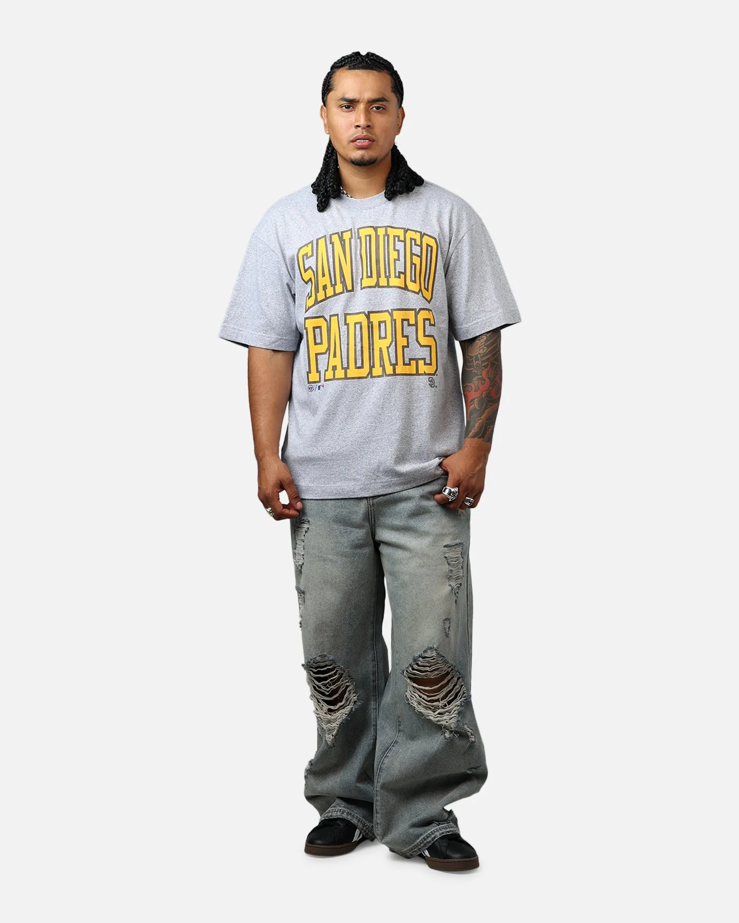 47 Brand San Diego Padres Stack T-Shirt Grey sold by Culture Kings product image thumbnail 3