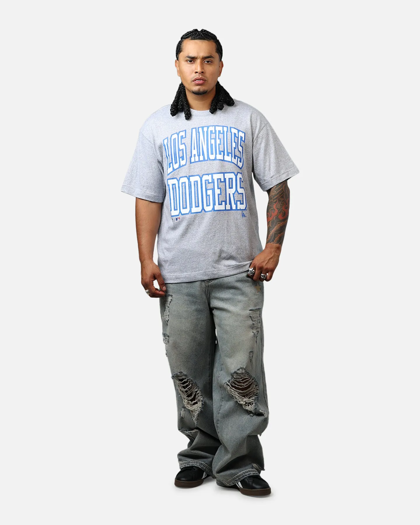 47 Brand Los Angeles Dodgers Stack T-Shirt Grey sold by Culture Kings product image thumbnail 3