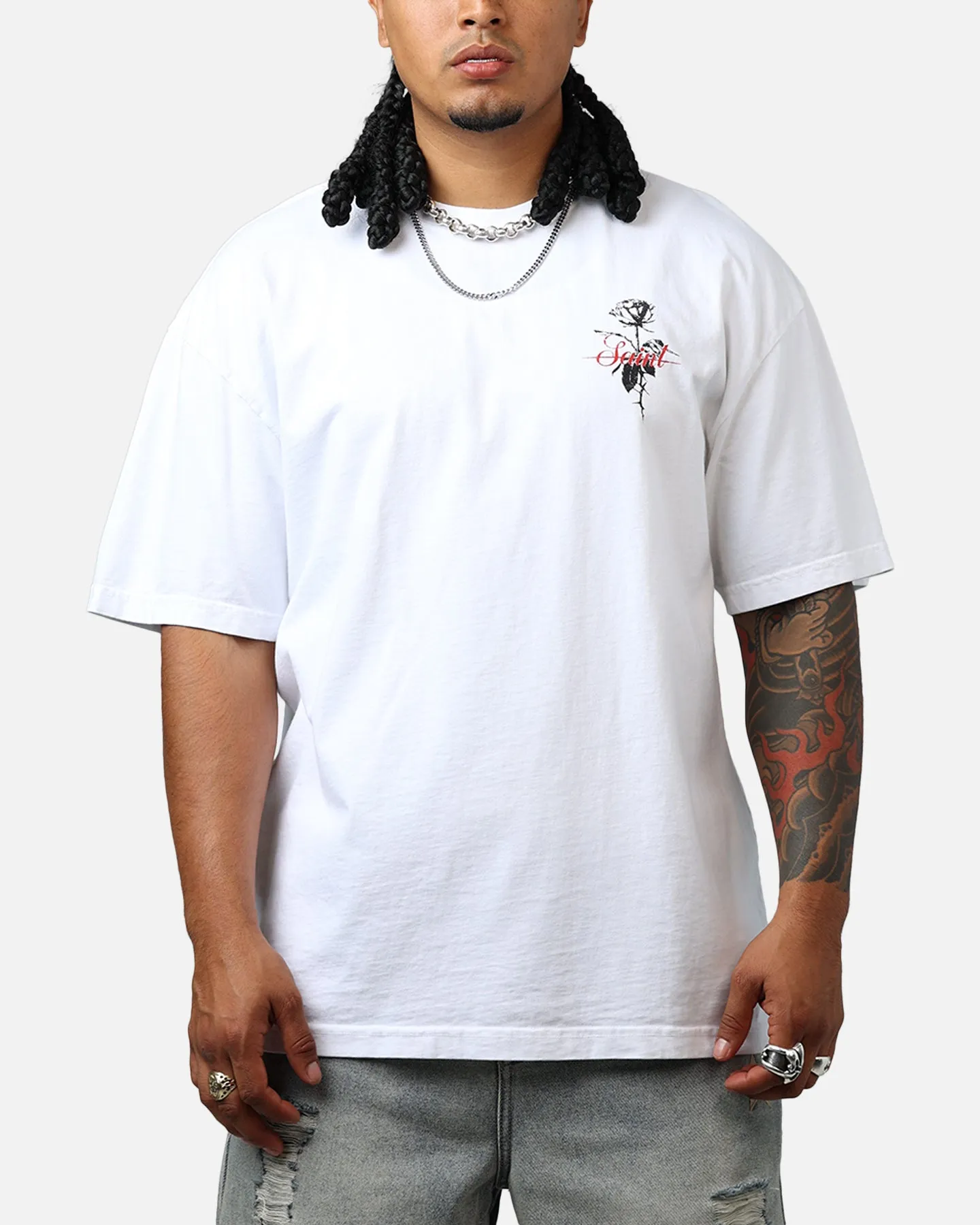 Saint Morta St Valentine Boxy T-Shirt White sold by Culture Kings product image thumbnail 2
