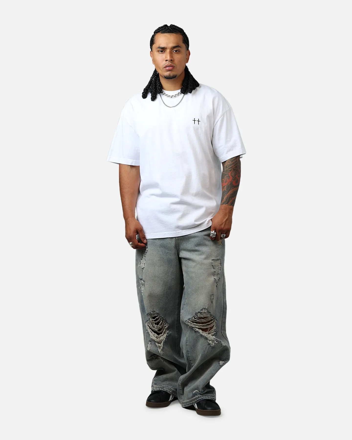 Saint Morta Ye Old Drop Shoulder T-Shirt White sold by Culture Kings product image thumbnail 3