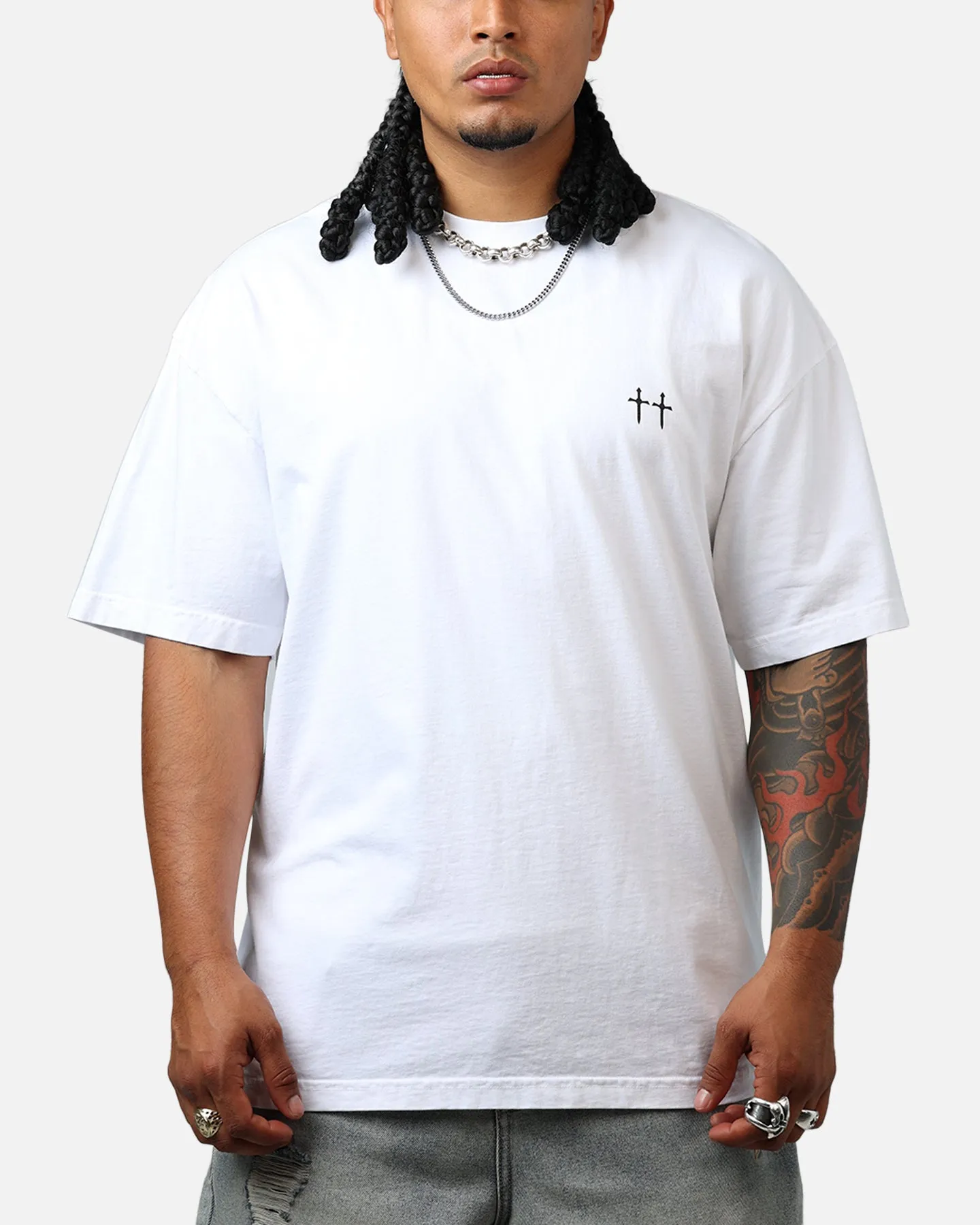 Saint Morta Ye Old Drop Shoulder T-Shirt White sold by Culture Kings product image thumbnail 2