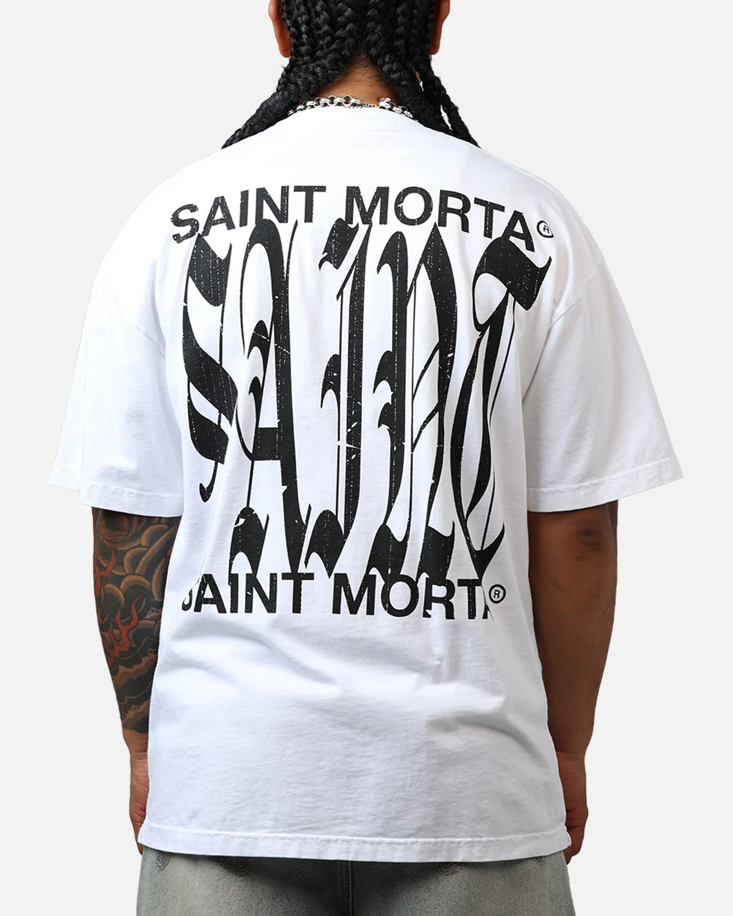 Saint Morta Ye Old Drop Shoulder T-Shirt White sold by Culture Kings