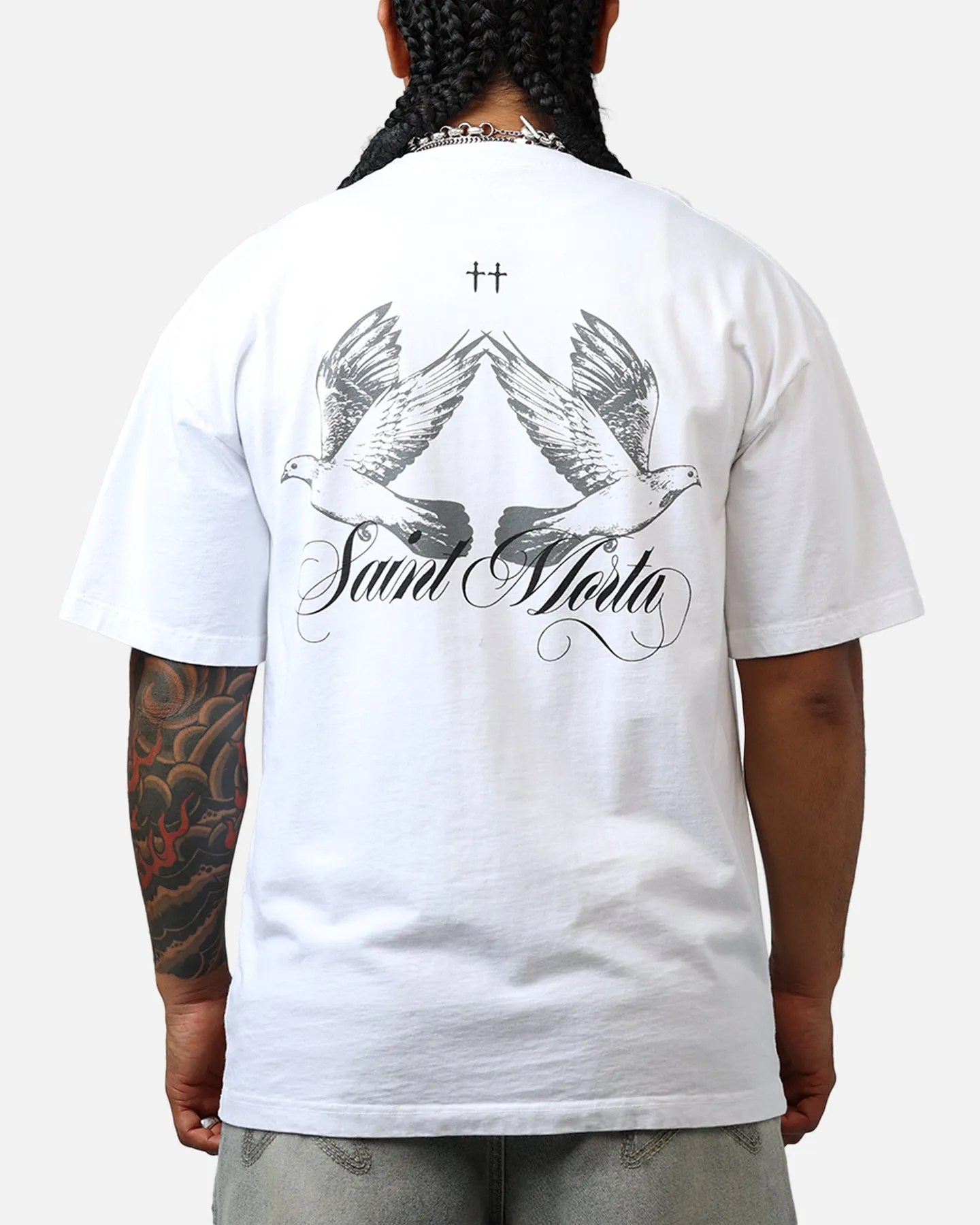 Saint Morta Dover Drop Shoulder T-Shirt White sold by Culture Kings