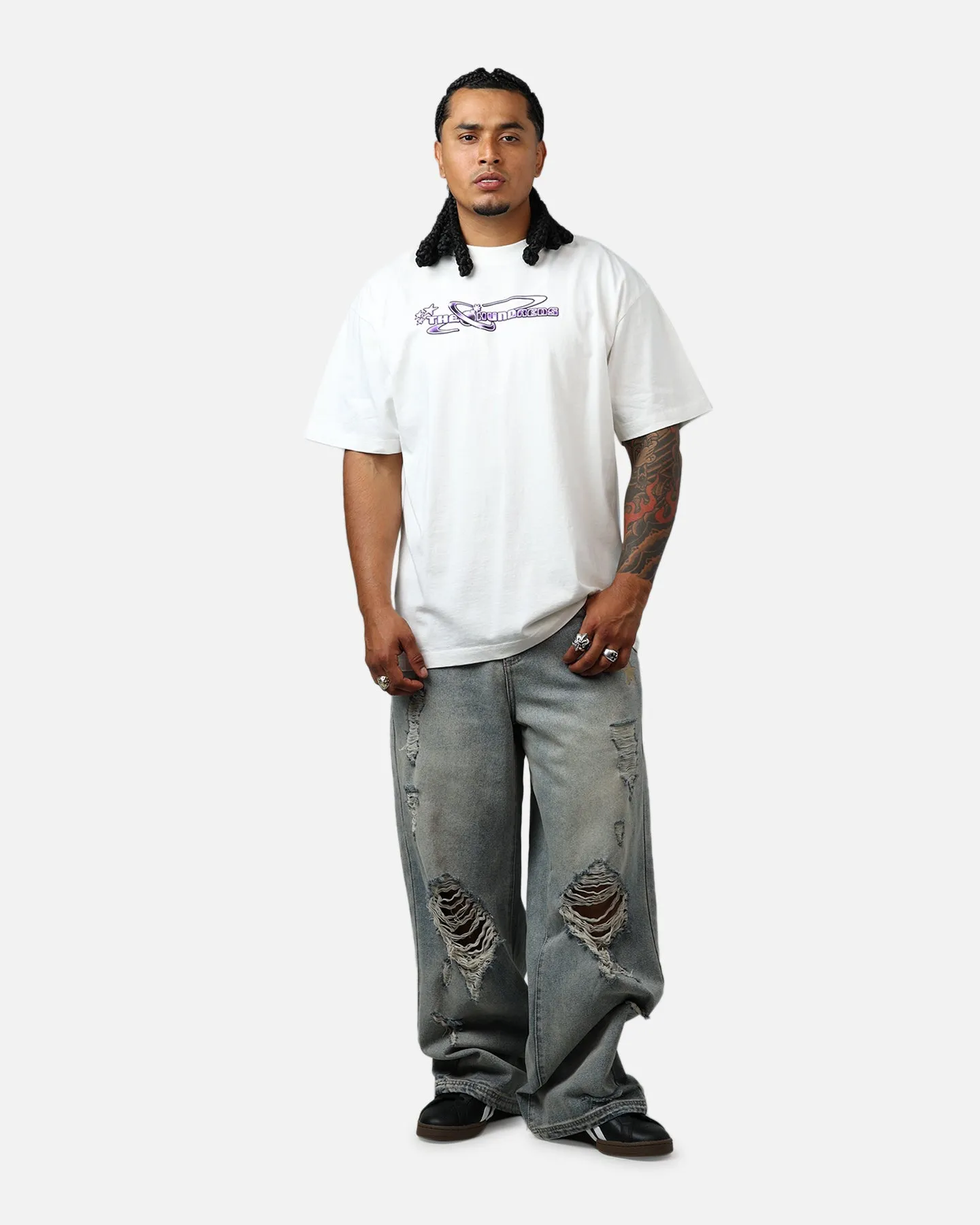 The Hundreds Y2K Bar Logo T-Shirt Light Blue sold by Culture Kings product image thumbnail 3