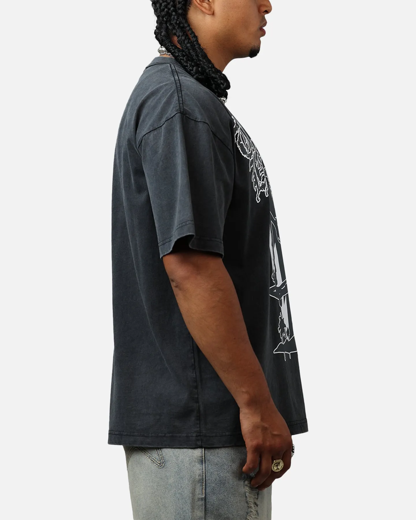 The Hundreds Skull Mountain T-Shirt Washed Black sold by Culture Kings product image thumbnail 4