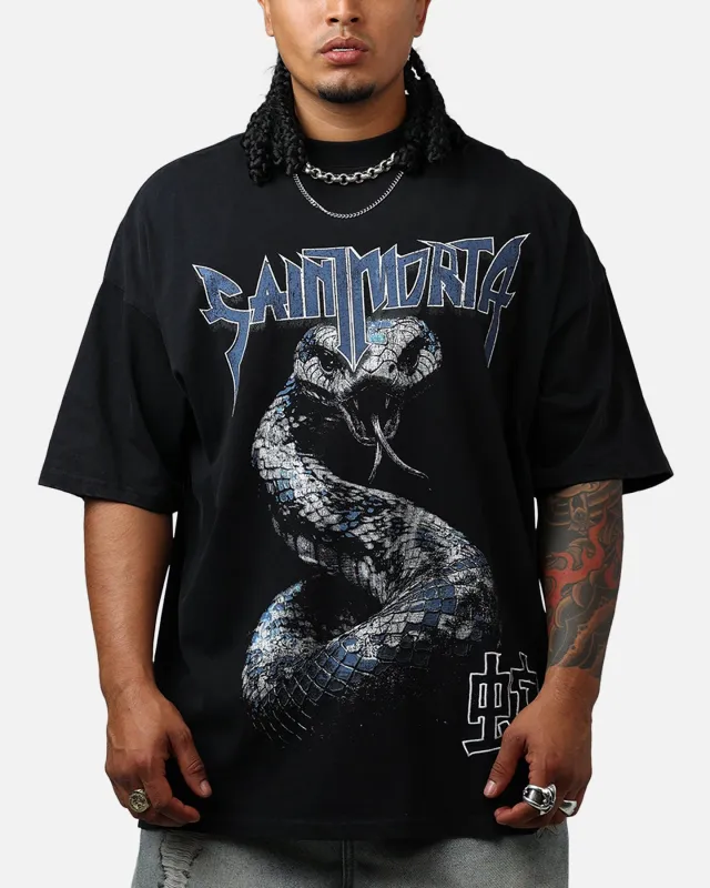 Saint Morta Year Of The Snake Boxy T-Shirt Vintage Black sold by Culture Kings