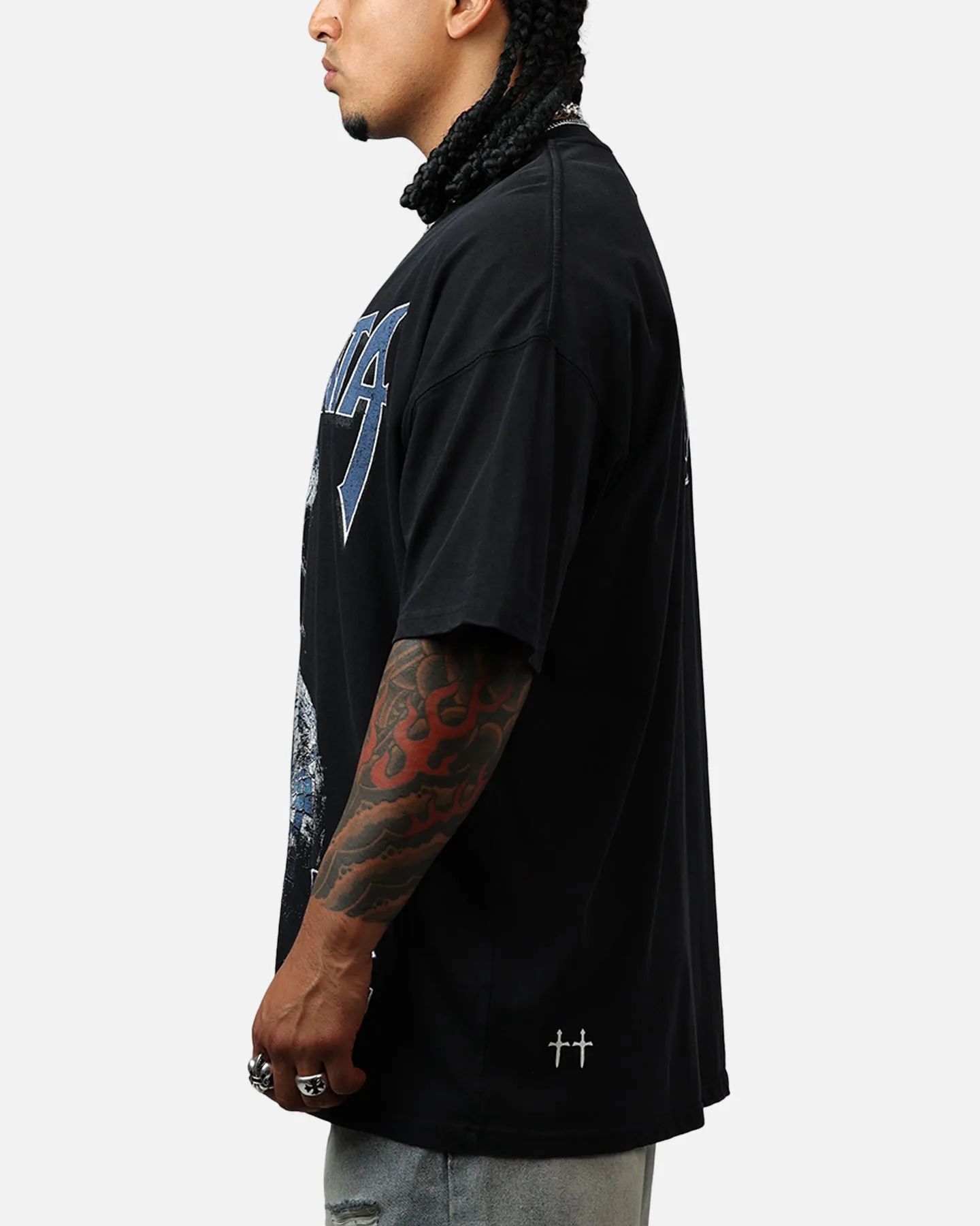 Saint Morta Year Of The Snake Boxy T-Shirt Vintage Black sold by Culture Kings product image thumbnail 5
