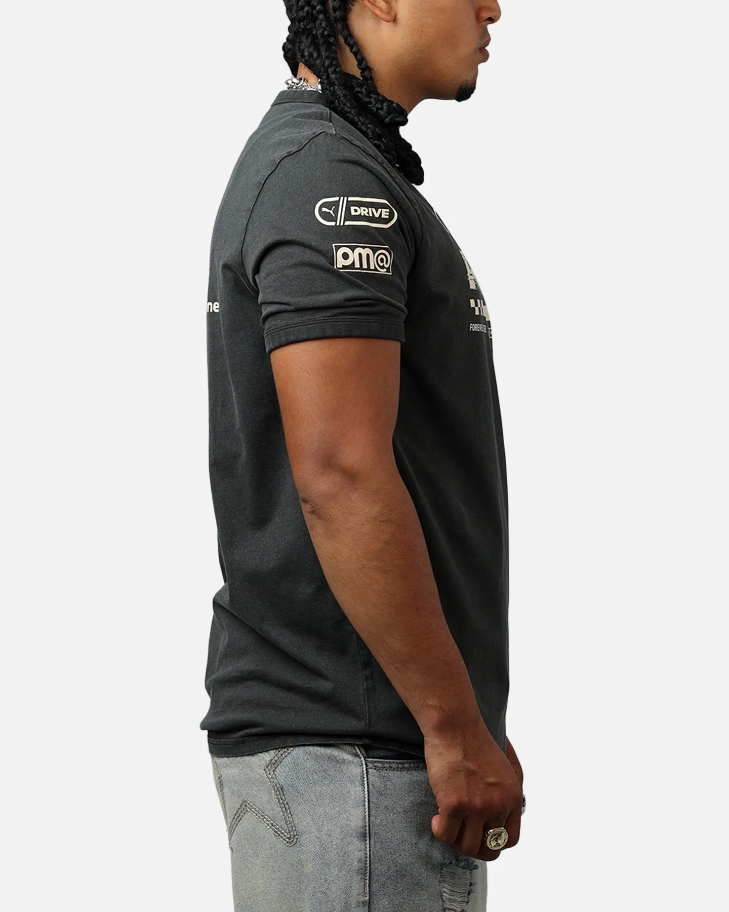 Puma F1 Ringer T-Shirt Black sold by Culture Kings product image thumbnail 4