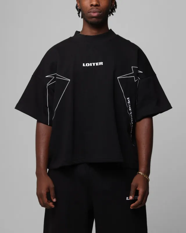 Loiter Dark Performance T-Shirt Black sold by Culture Kings