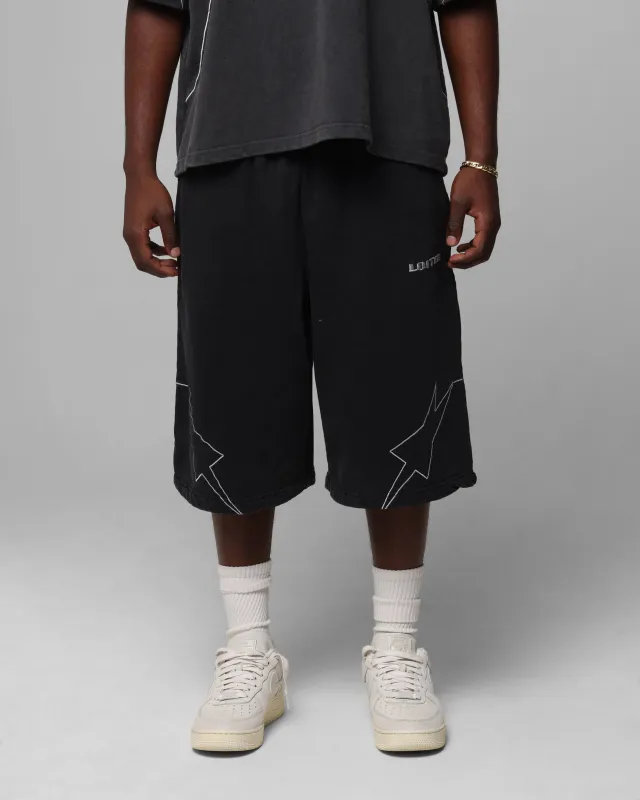 Loiter Dark Performance Fleece Shorts Washed Charcoal sold by Culture Kings