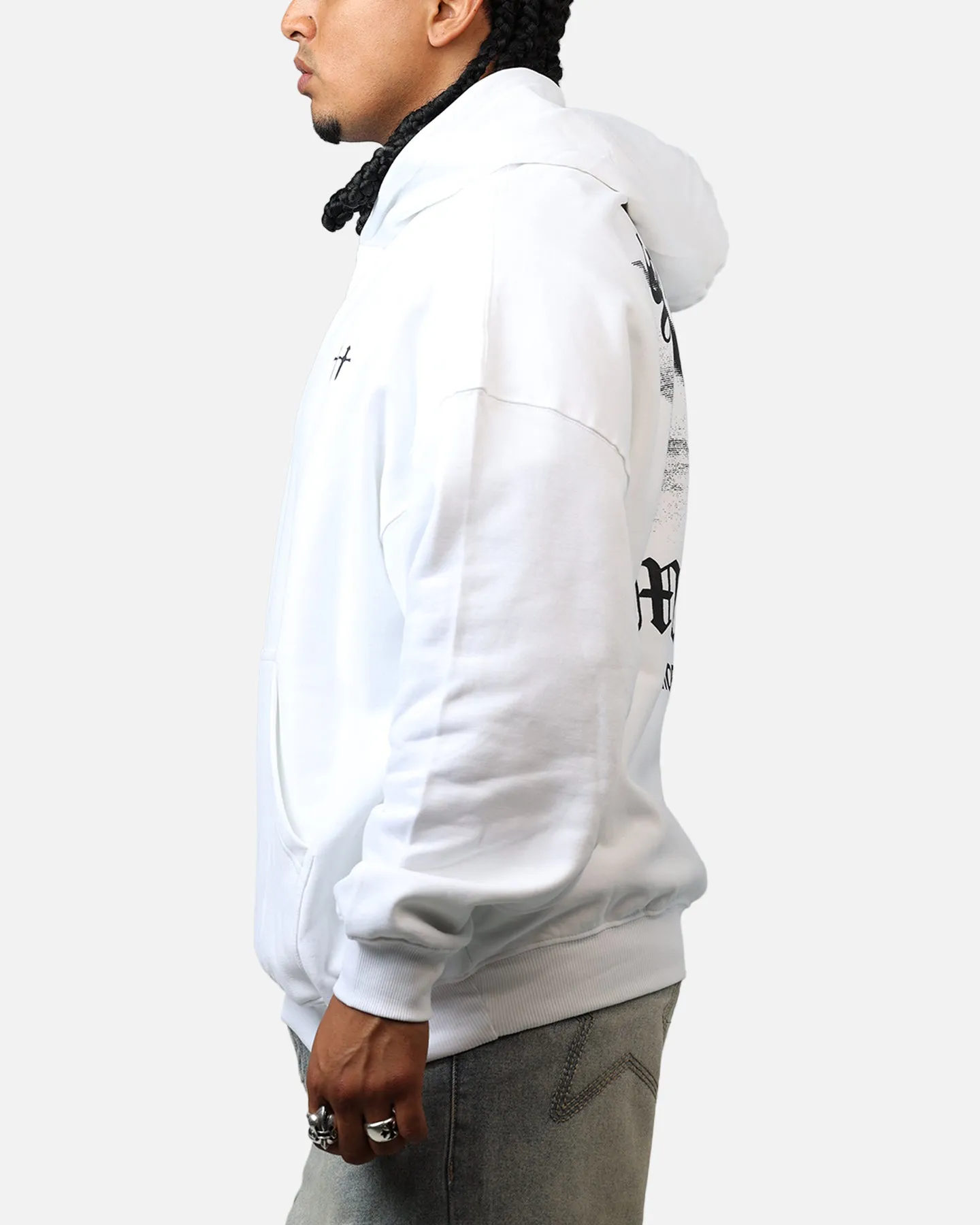 Saint Morta Maiden Boxy Hoodie White sold by Culture Kings product image thumbnail 5