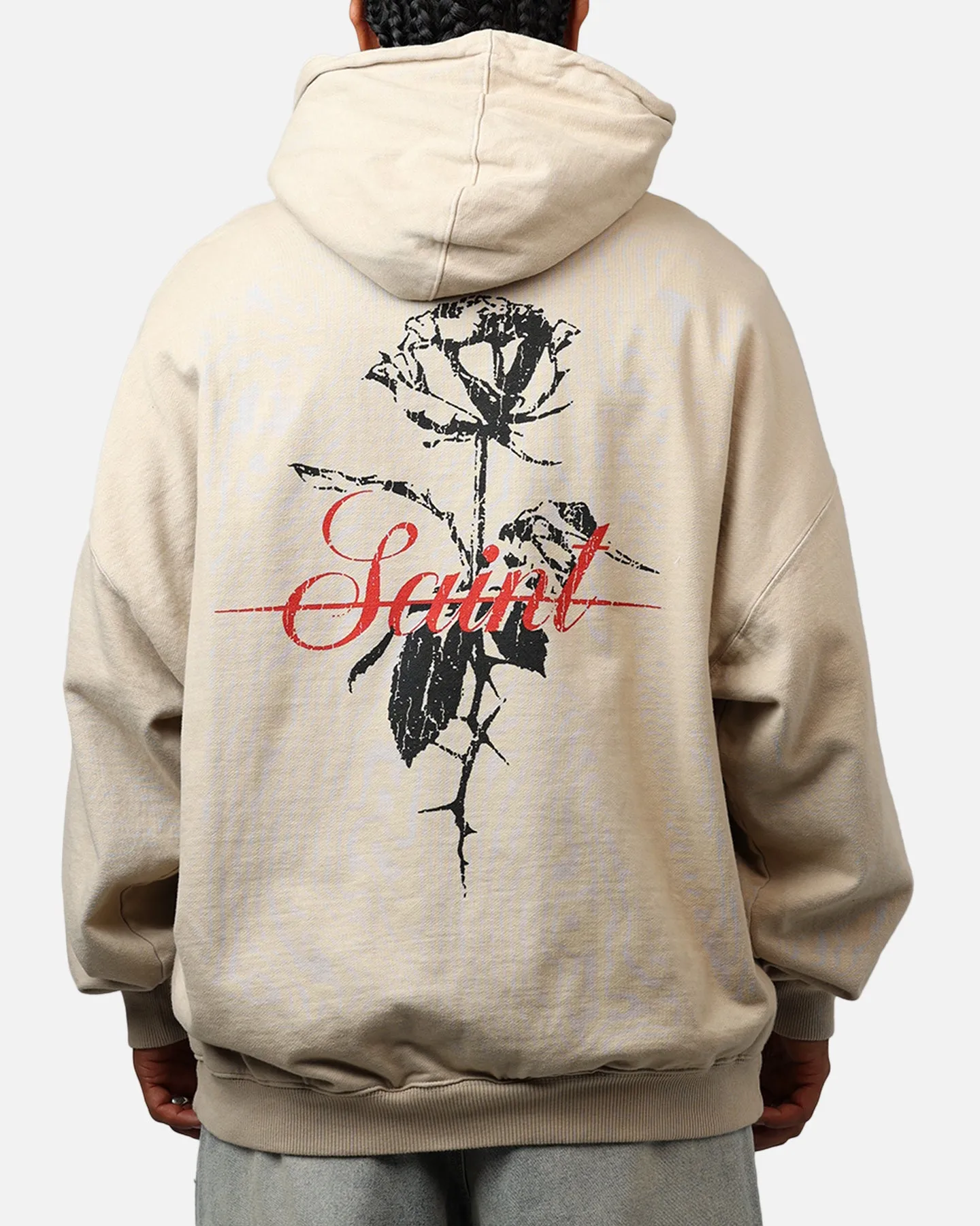 Saint Morta St Valentines Boxy Hoodie Stone sold by Culture Kings