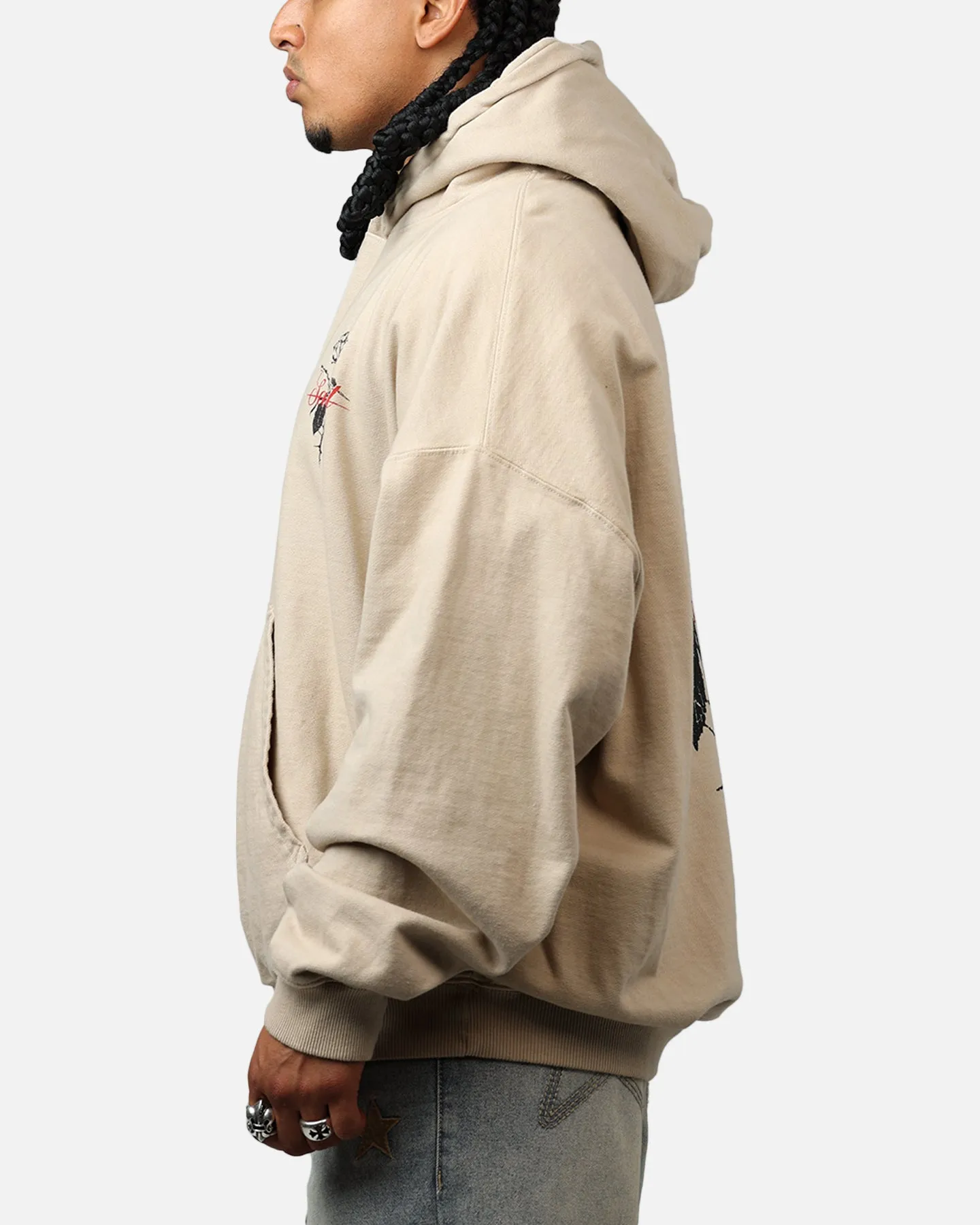 Saint Morta St Valentines Boxy Hoodie Stone sold by Culture Kings product image thumbnail 5