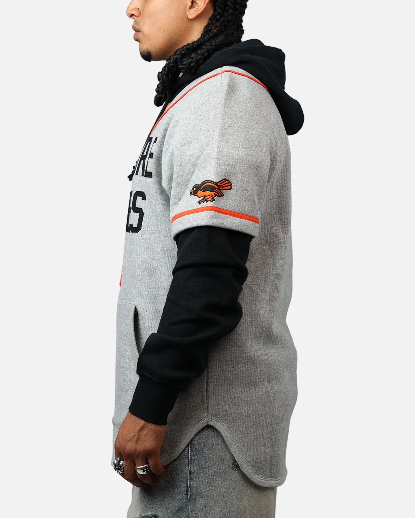 47 Brand Baltimore Orioles Game Hoodie Grey/Black sold by Culture Kings product image thumbnail 5