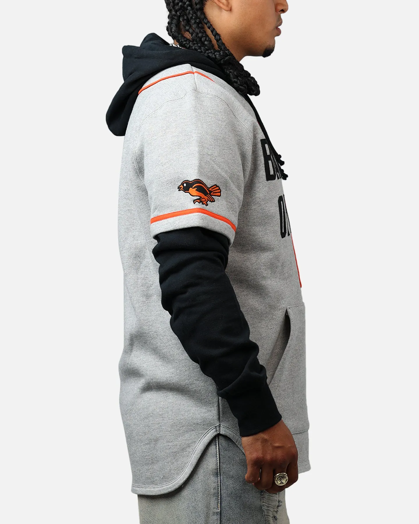 47 Brand Baltimore Orioles Game Hoodie Grey/Black sold by Culture Kings product image thumbnail 4