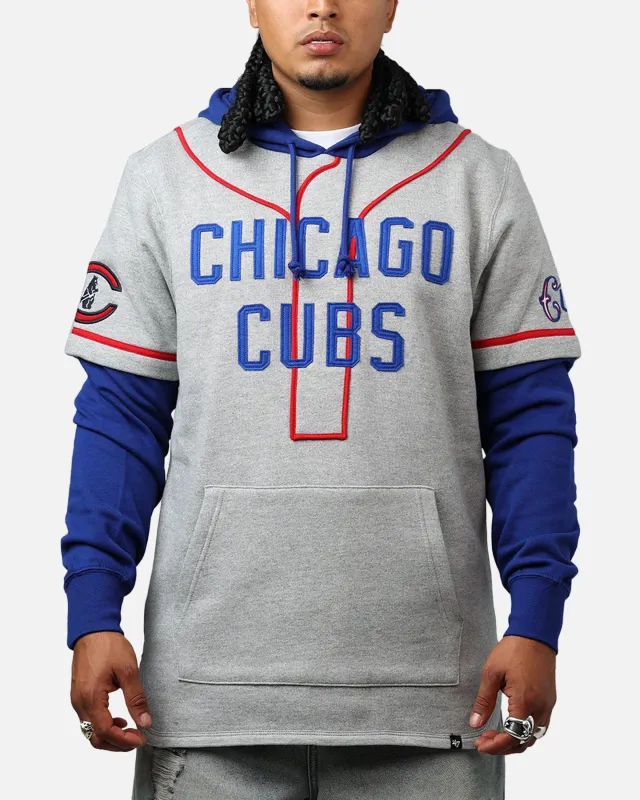 47 Brand Chicago Cubs Game Hoodie Grey/Blue sold by Culture Kings
