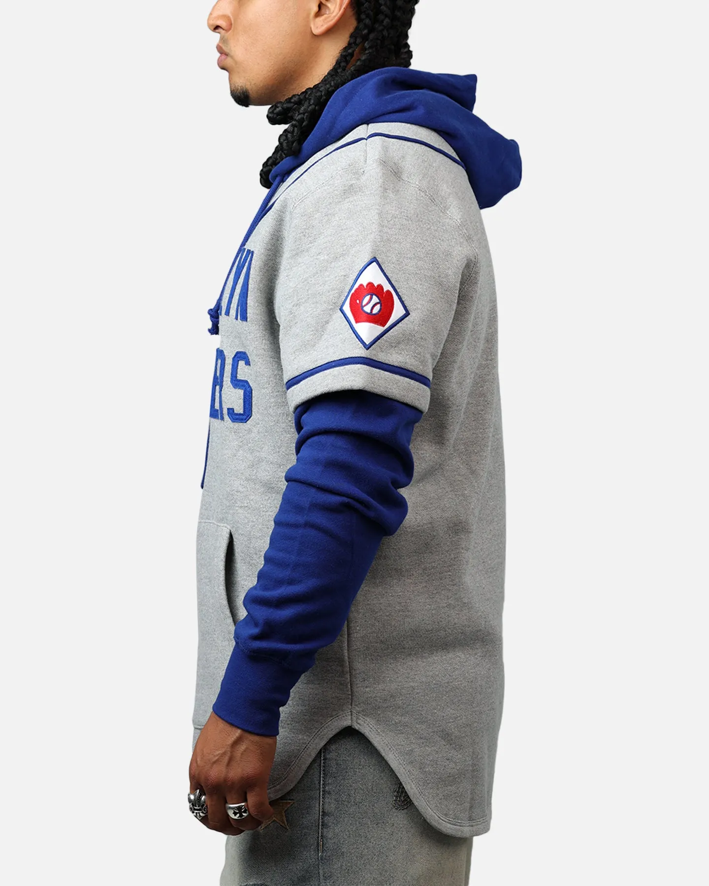 47 Brand Los Angeles Dodgers Game Hoodie Grey/Navy sold by Culture Kings product image thumbnail 5