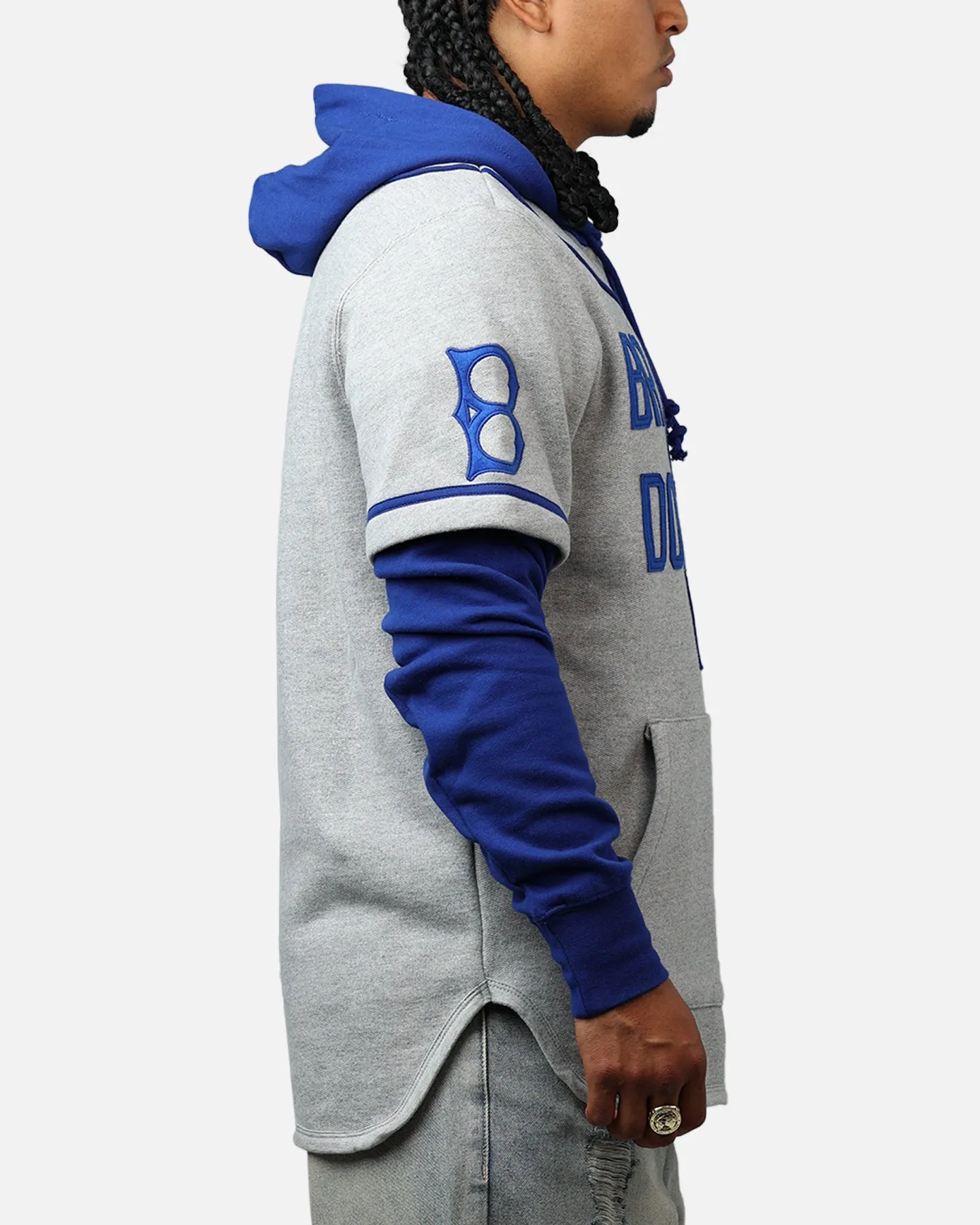 47 Brand Los Angeles Dodgers Game Hoodie Grey/Navy sold by Culture Kings product image thumbnail 4