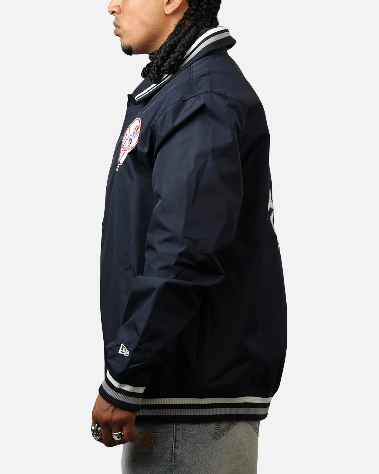 New Era New York Yankees Throwback Jacket Navy sold by Culture Kings product image thumbnail 5