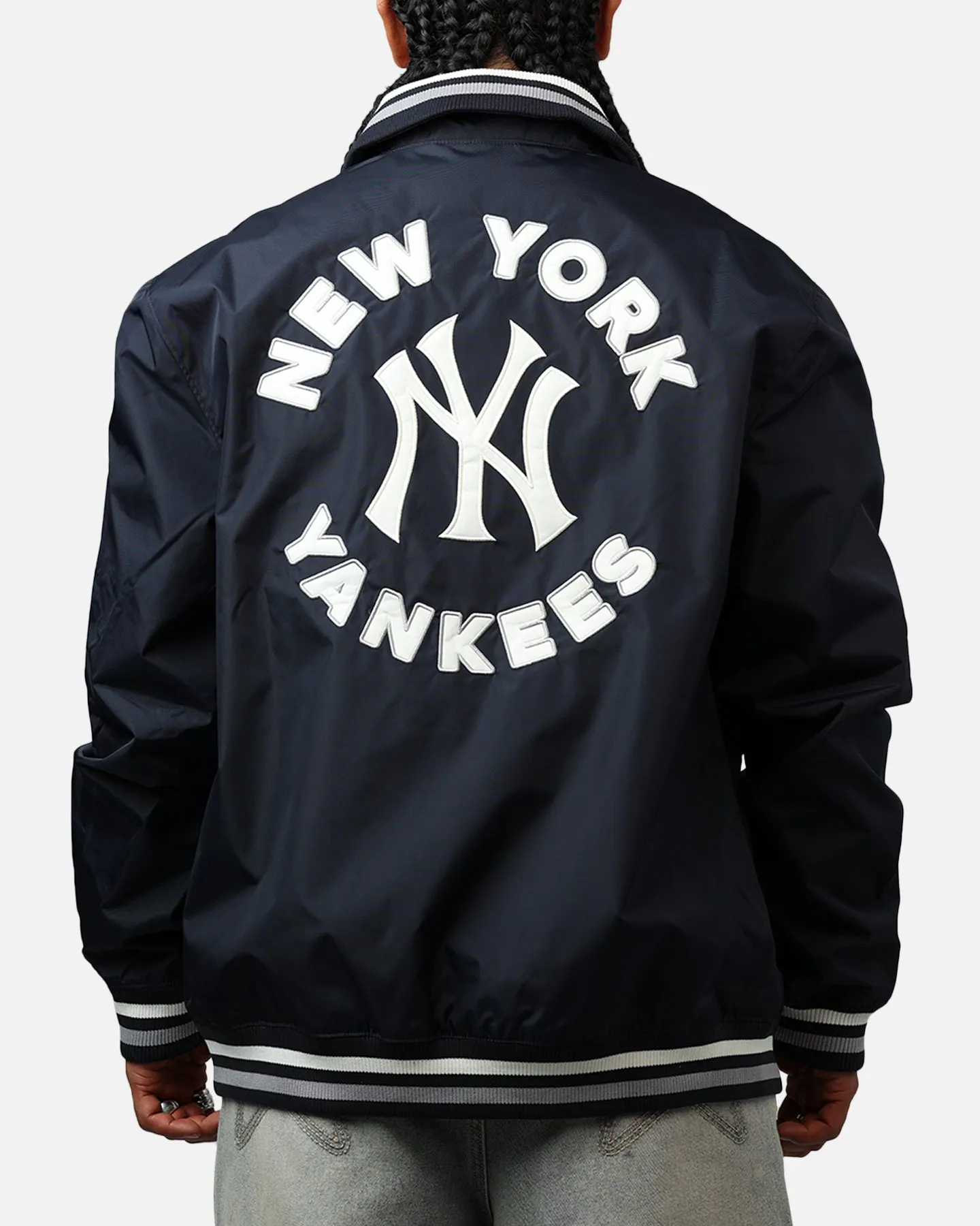 New Era New York Yankees Throwback Jacket Navy sold by Culture Kings