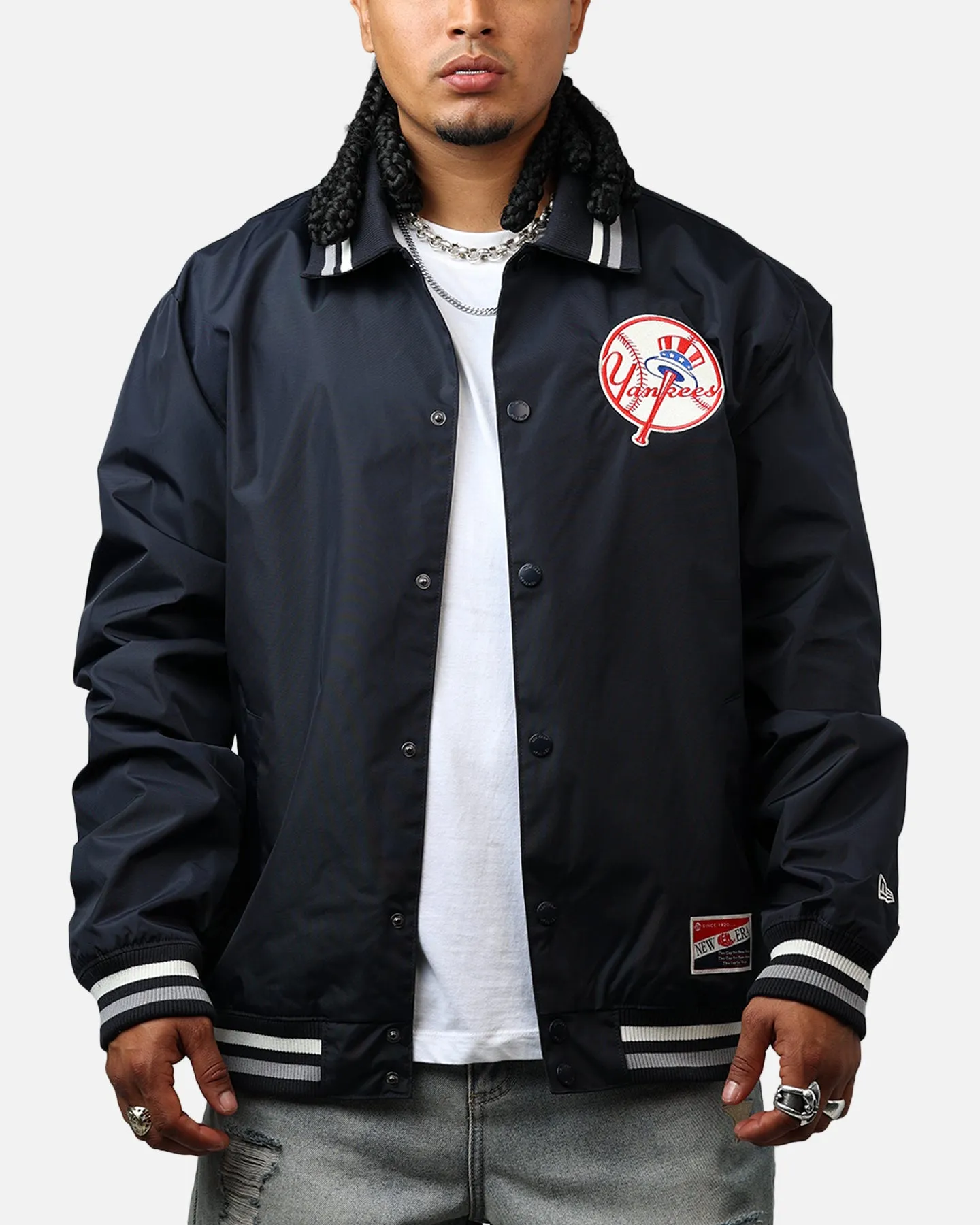 New Era New York Yankees Throwback Jacket Navy sold by Culture Kings product image thumbnail 2
