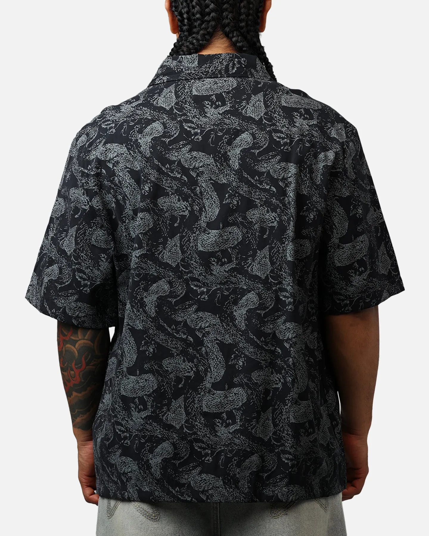 Saint Morta Year Of The Snake Button Up Shirt Black/Grey sold by Culture Kings product image thumbnail 2