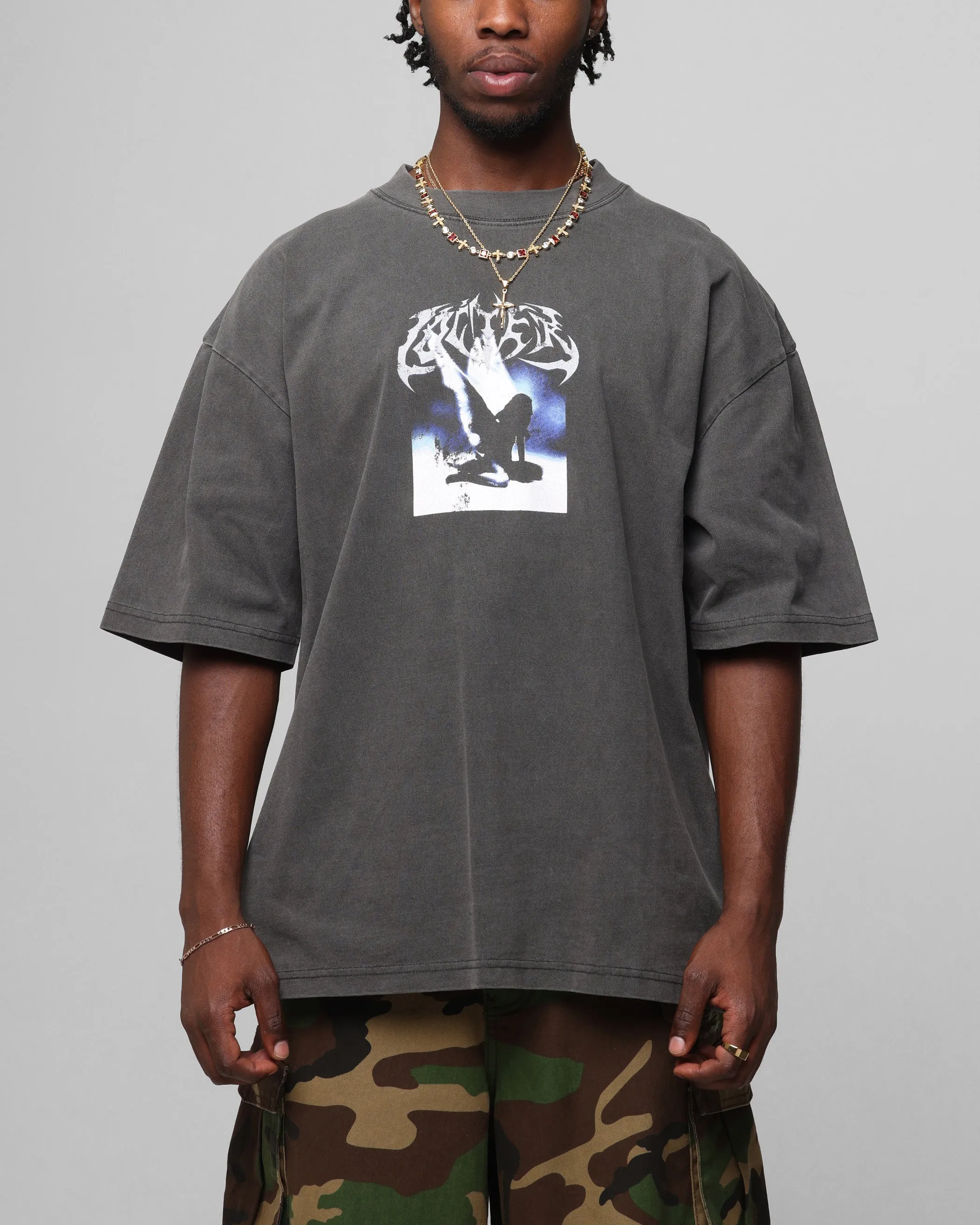 Loiter Angel Number Vintage T-Shirt Charcoal sold by Culture Kings product image thumbnail 2